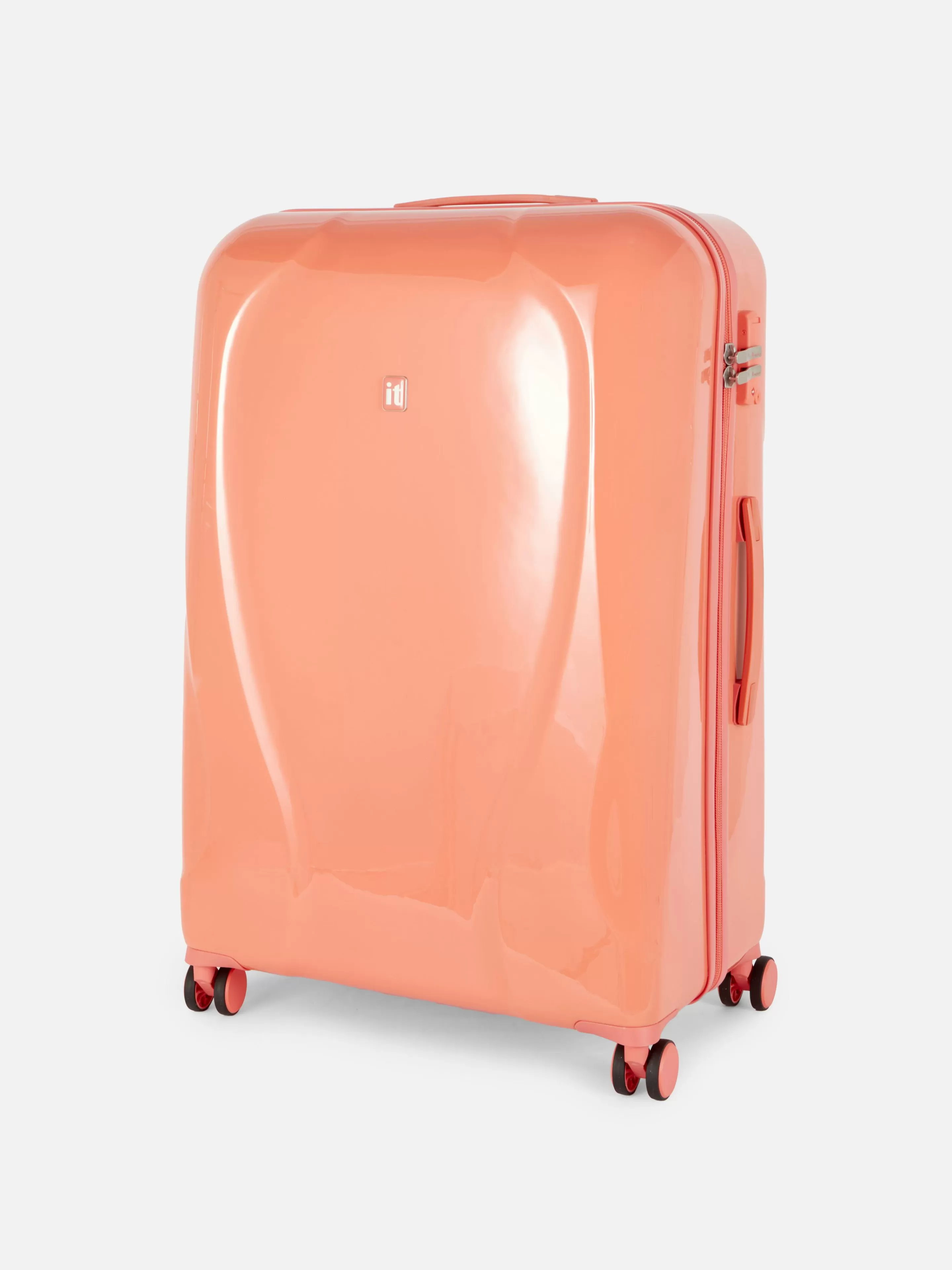 Primark Koffer Und Reisegepäck | „it Luggage“ Hartschalenkoffer Mit 8 Rädern Korallenrot