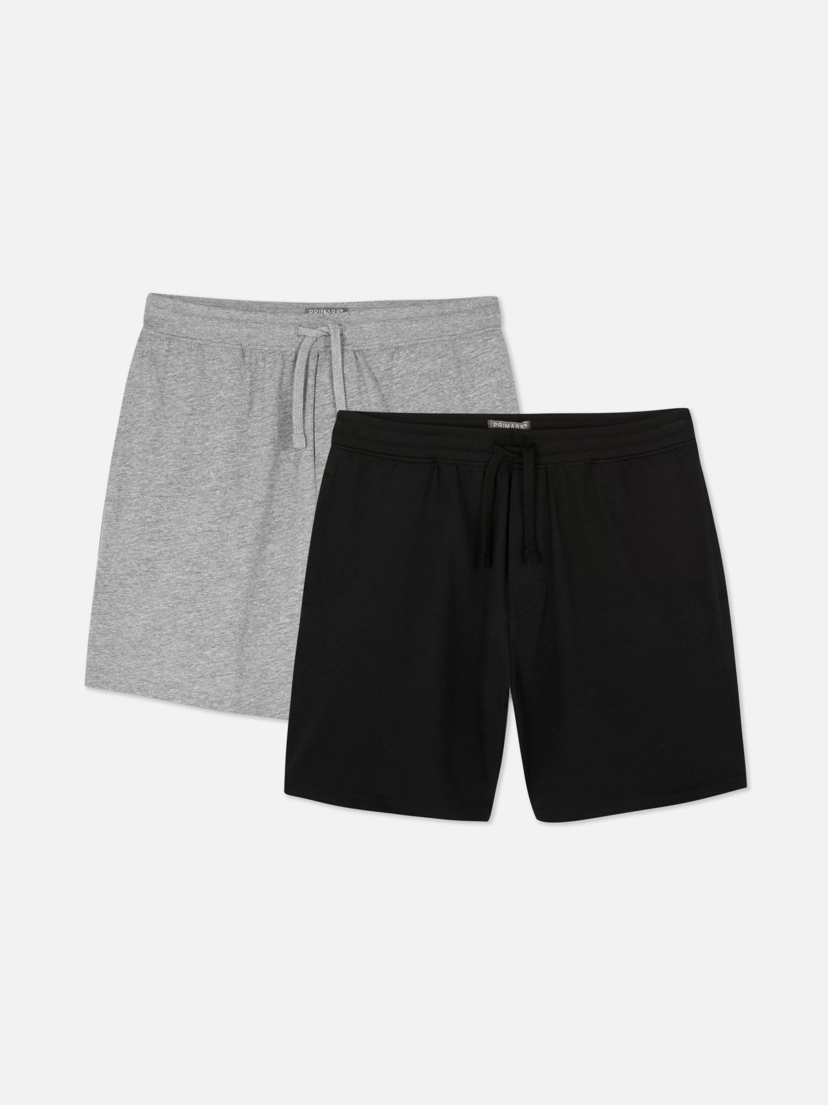 Primark Schlafanzüge | Jersey-Shorts, 2er-Pack Schwarz