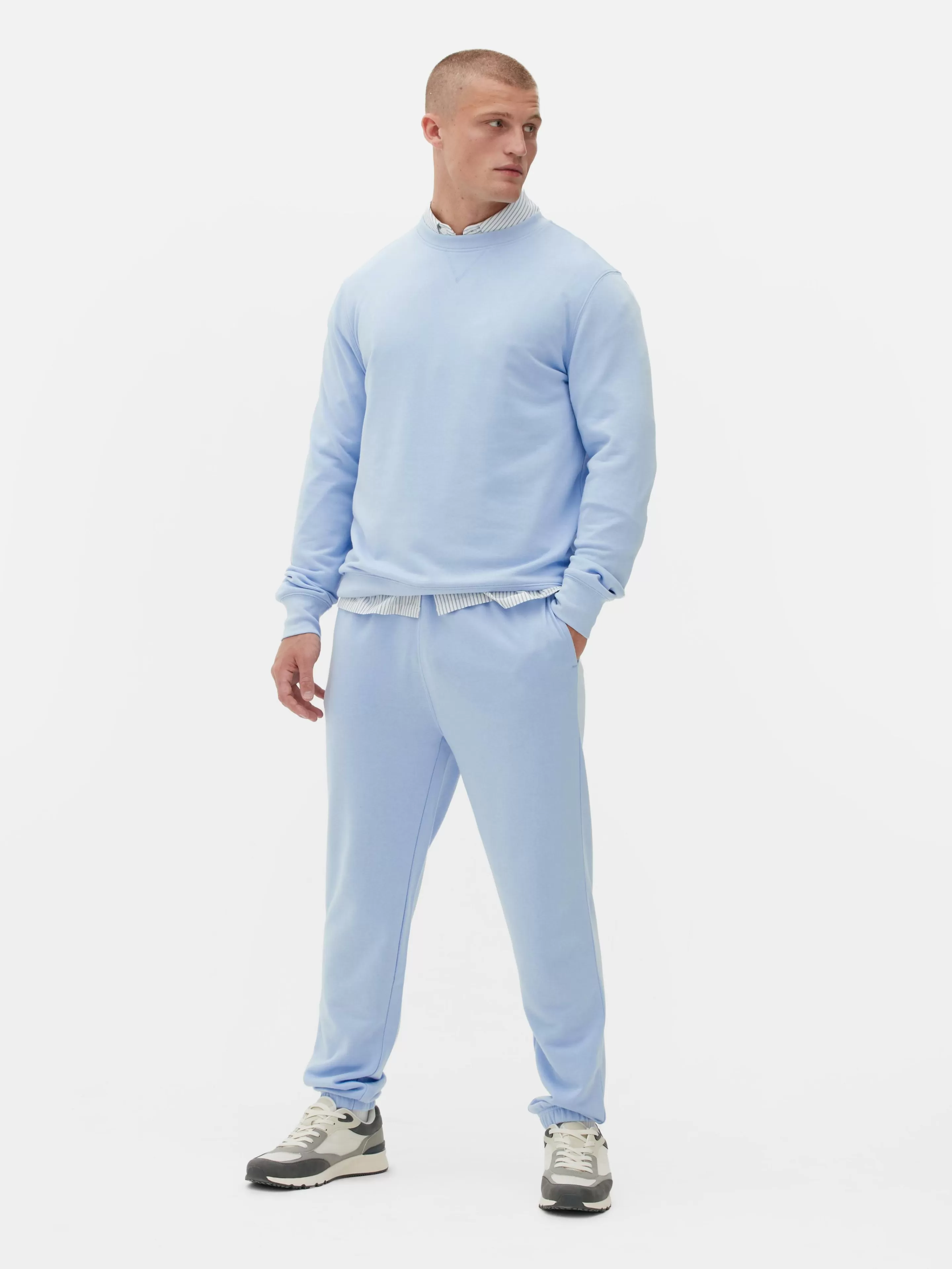 Primark Jogginghosen | Jogginghose Mit Bündchen Und Kordelzug Hellblau