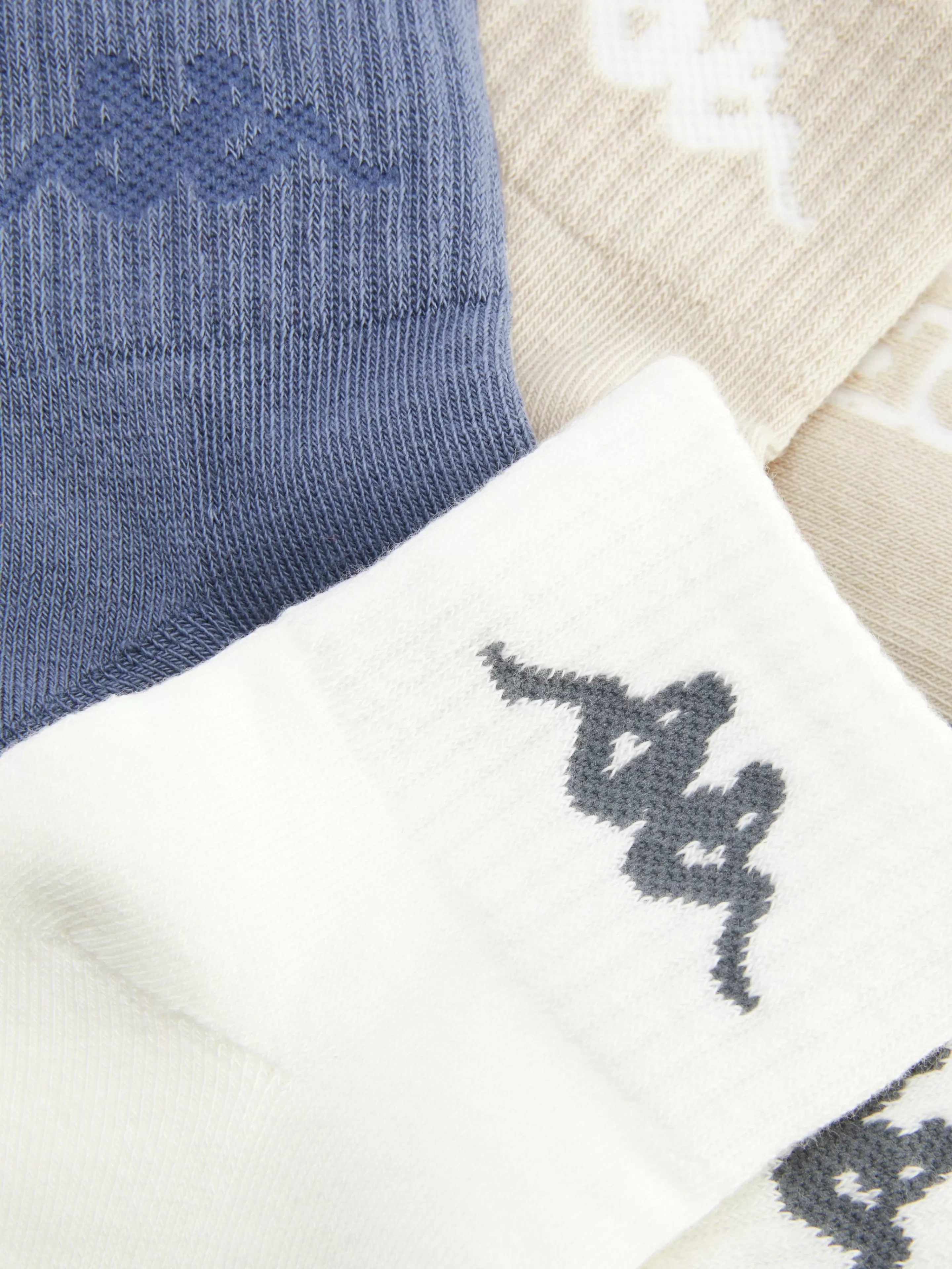 Primark Socken | „Kappa X “ Crew-Socken In Viertellänge, 3er-Pack Marineblau