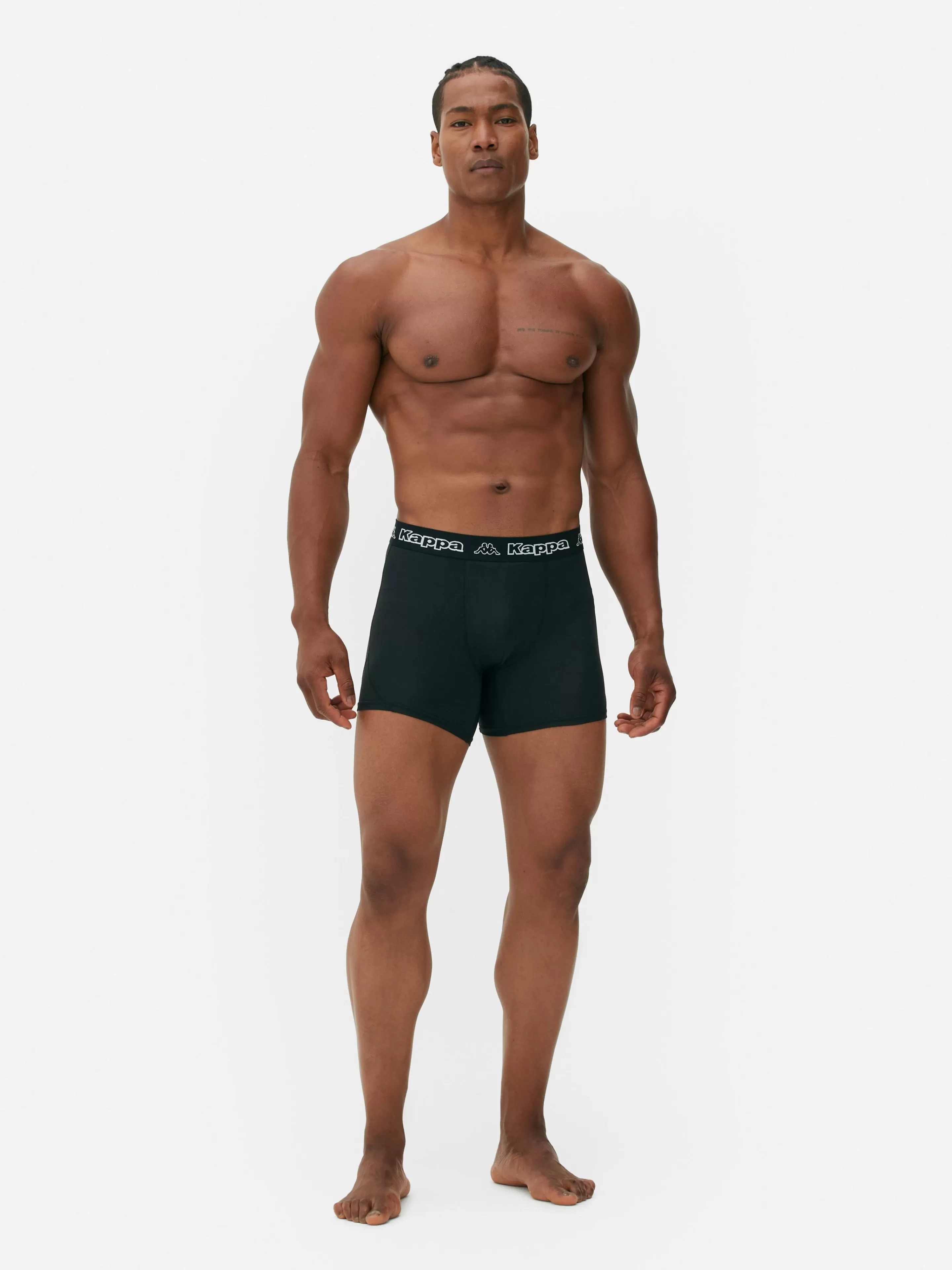 Primark Sportbekleidung | „Kappa X “ Unterhosen, 3er-Pack Schwarz