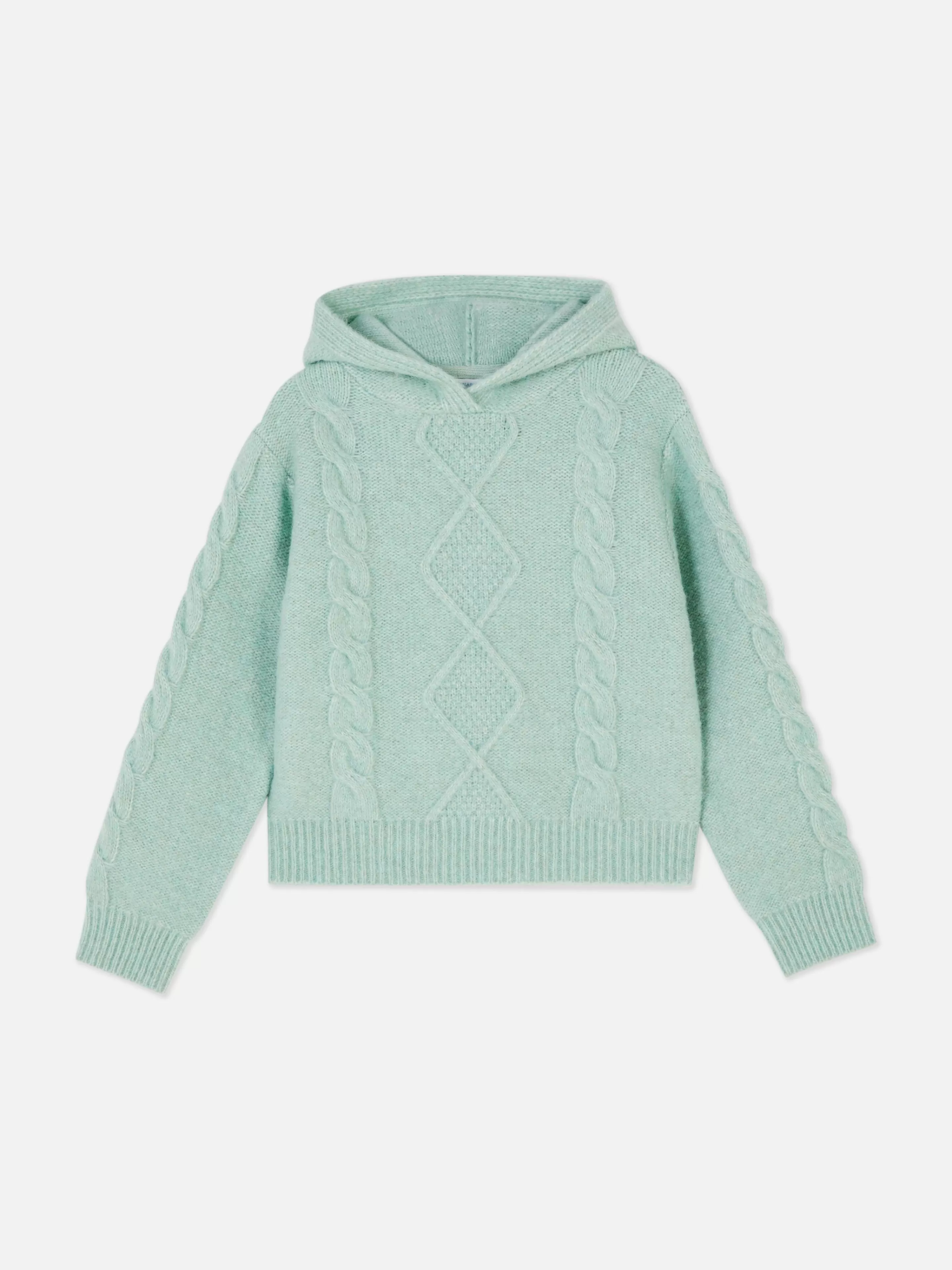 Primark Pullover Und Cardigans | Kapuzenpullover Mit Zopfstrickmuster Grün