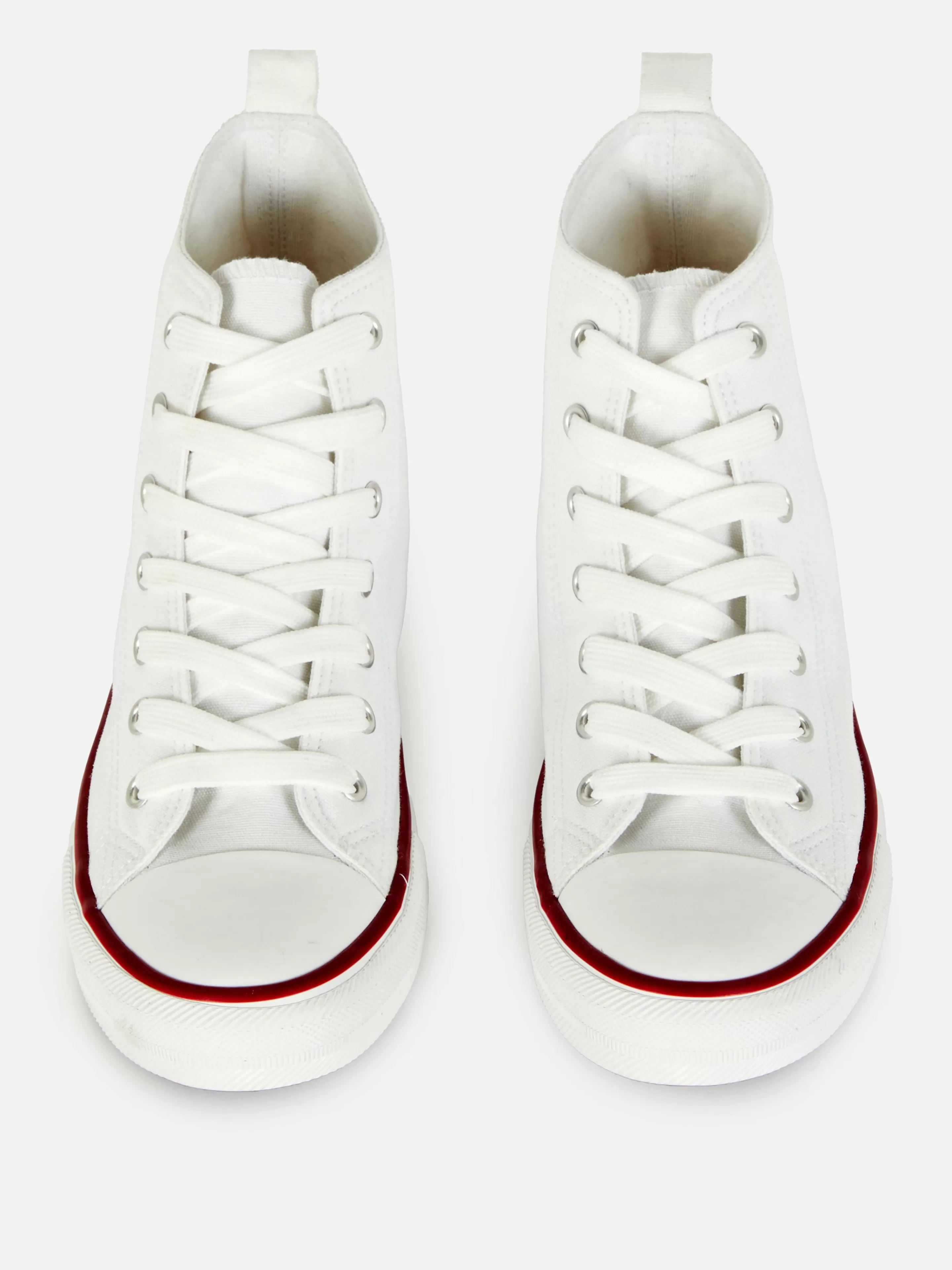 Primark Sneakers | Klassische High-Top-Sneaker Aus Canvas Weiß