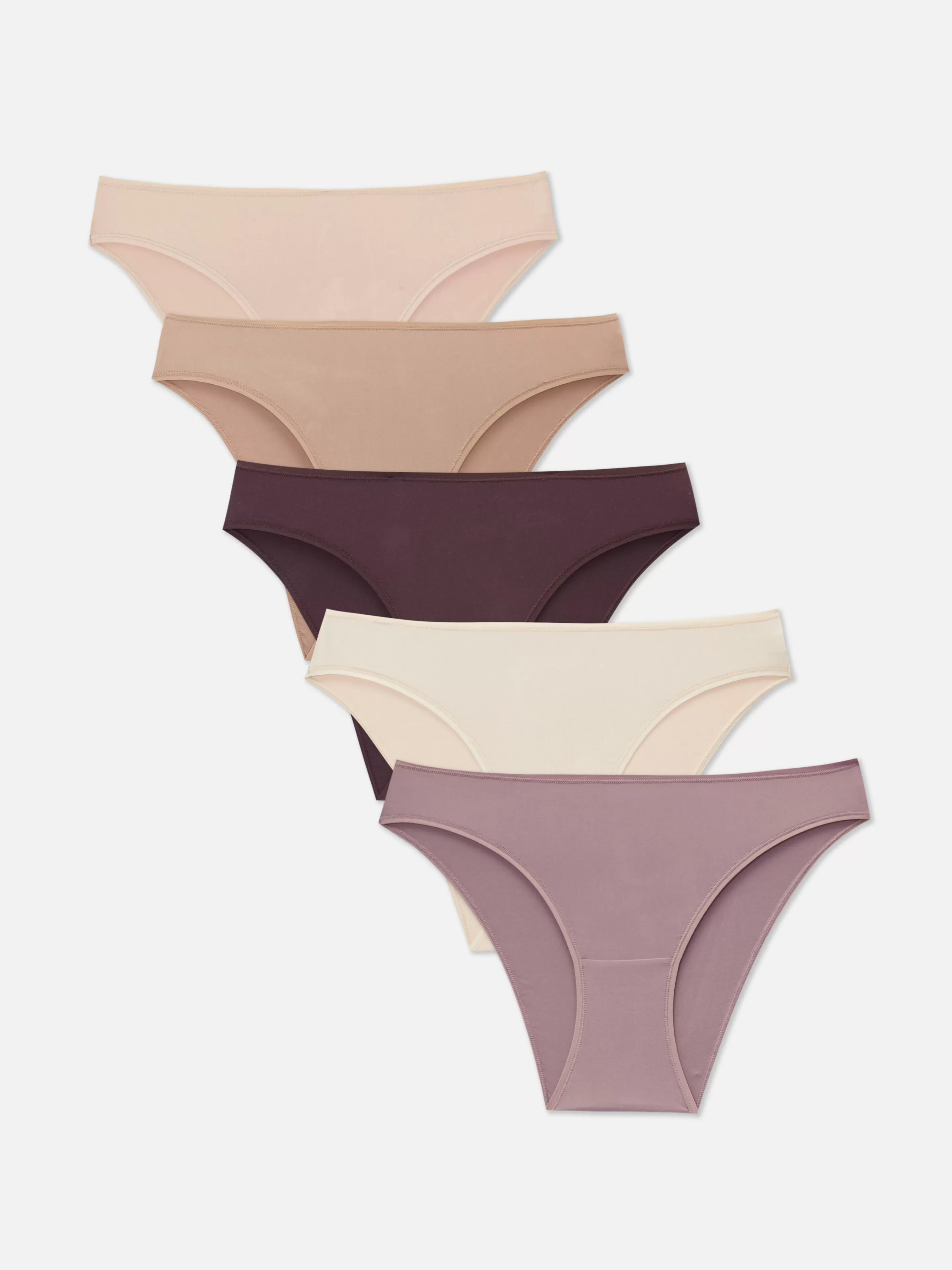 Primark Slips | Klassische Minislips, 5er-Pack Naturfarben