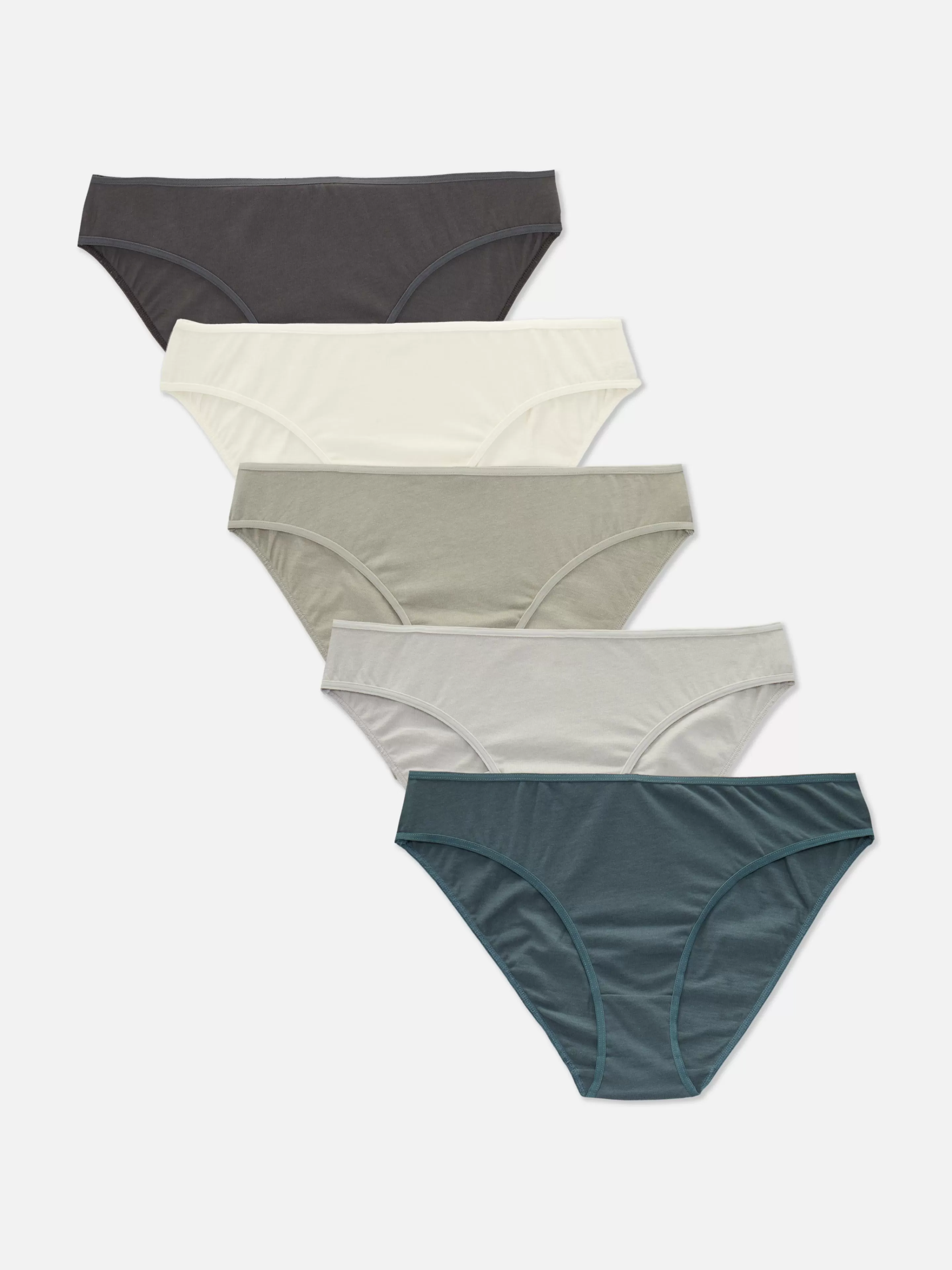 Primark Slips | Klassische Slips, 5er-Pack Grau