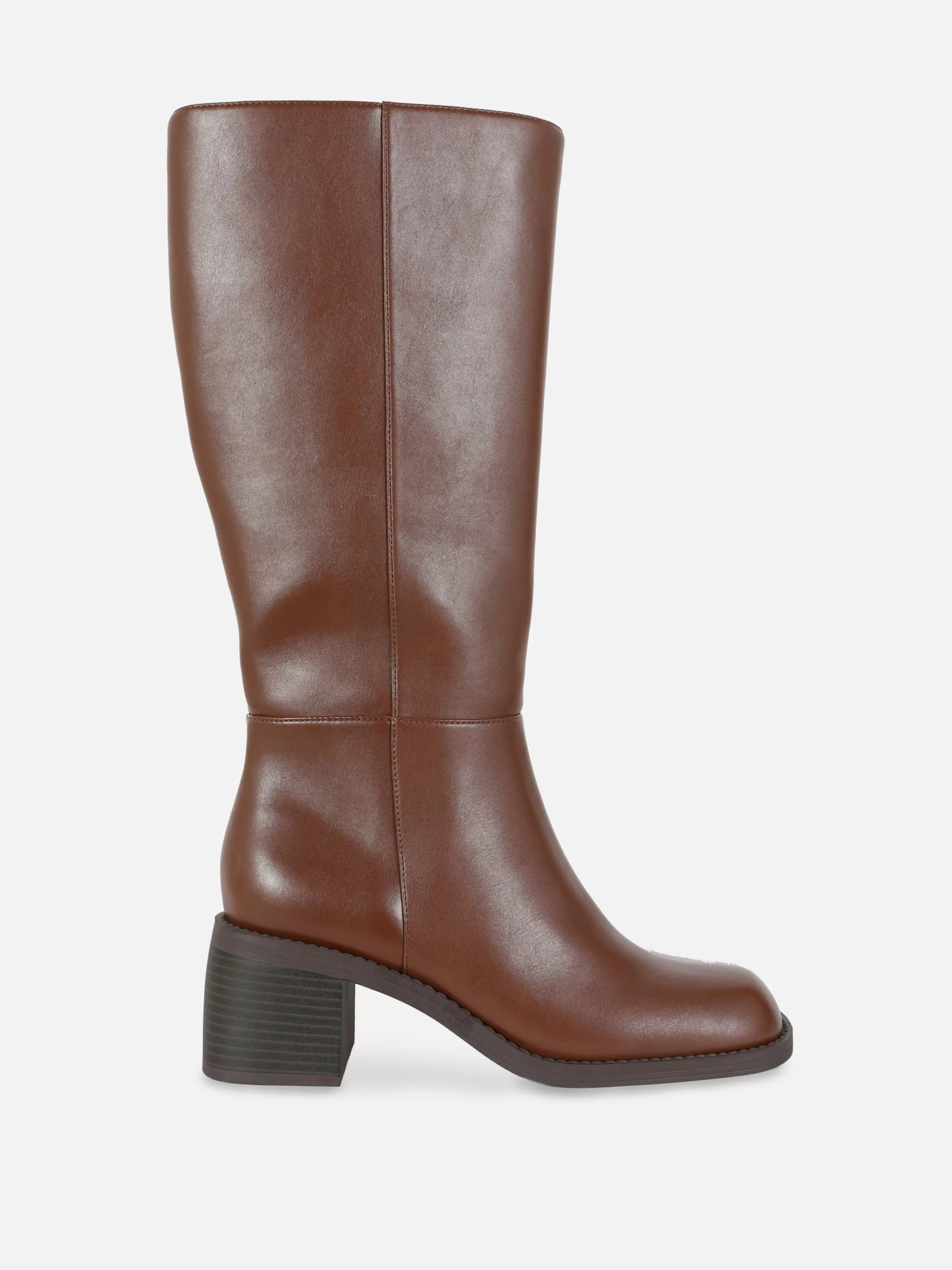 Primark Stiefel | Kniehohe Stiefel Mit Absatz Braun