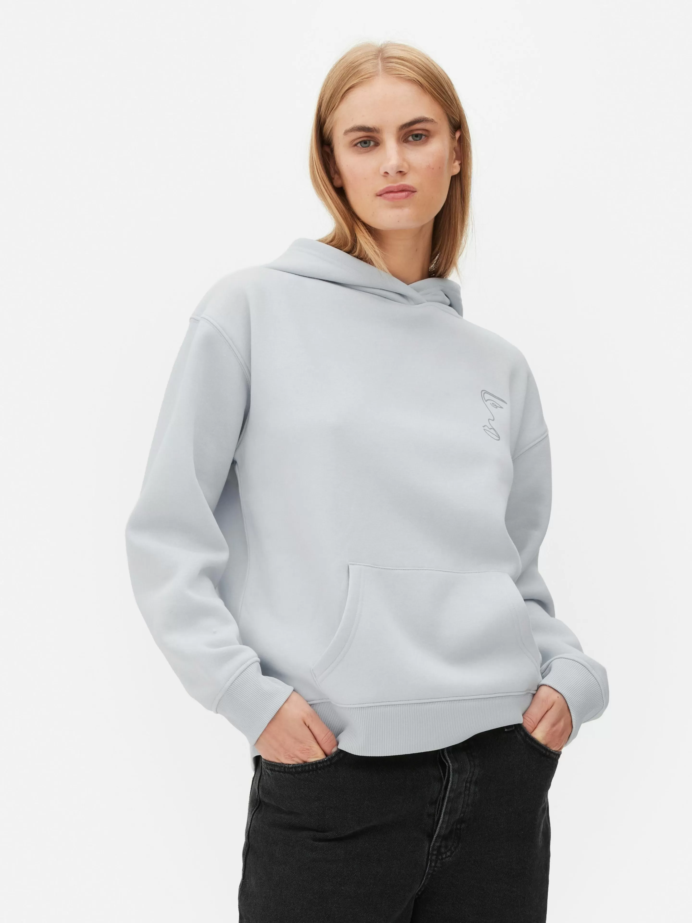 Primark Hoodies Und Sweatshirts | Kombi-Hoodie Mit Grafik Blau