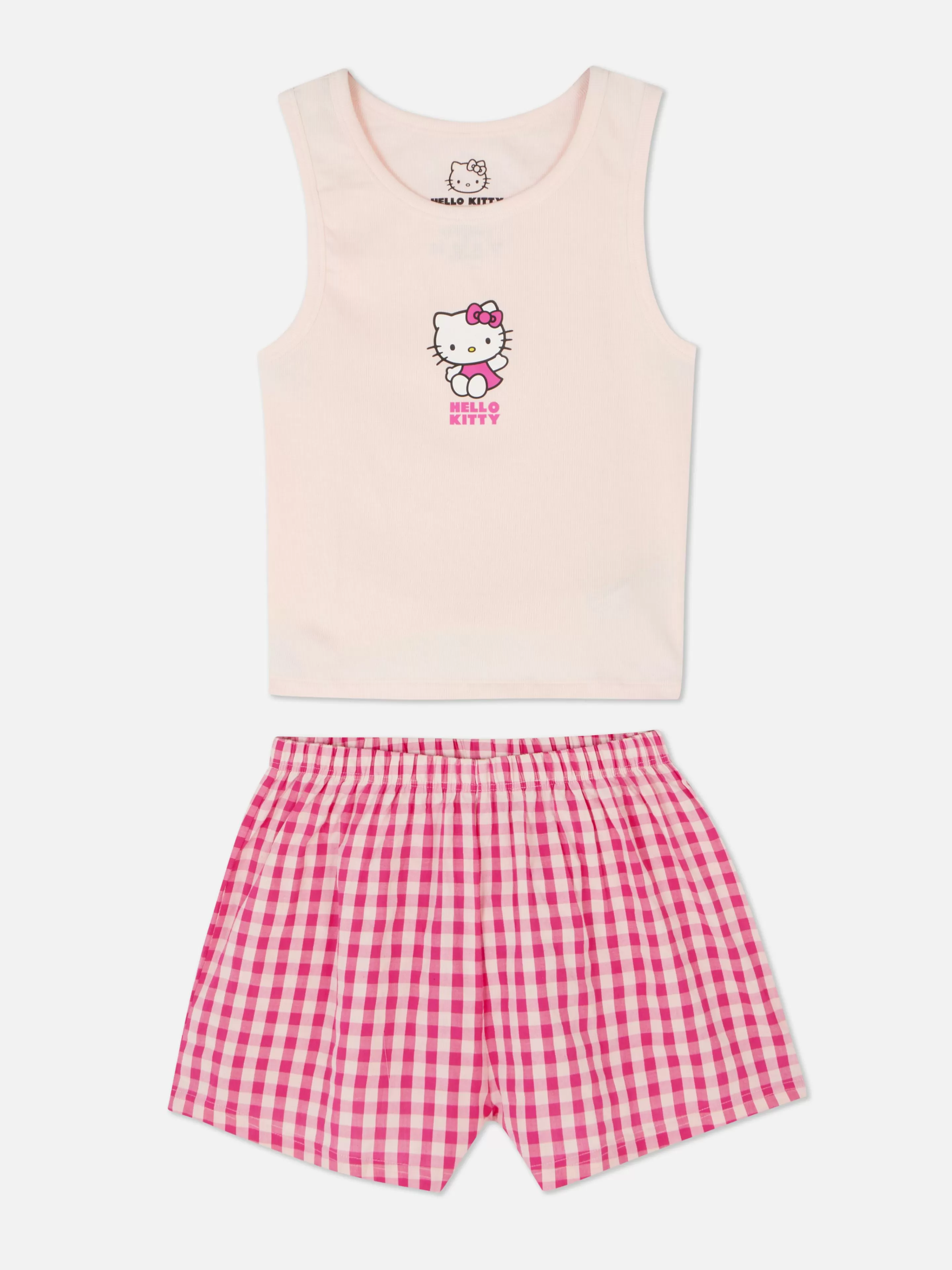 Primark Schlafanzüge | Kurzer „Hello Kitty“ Schlafanzug Zum 50. Jubiläum Rosa