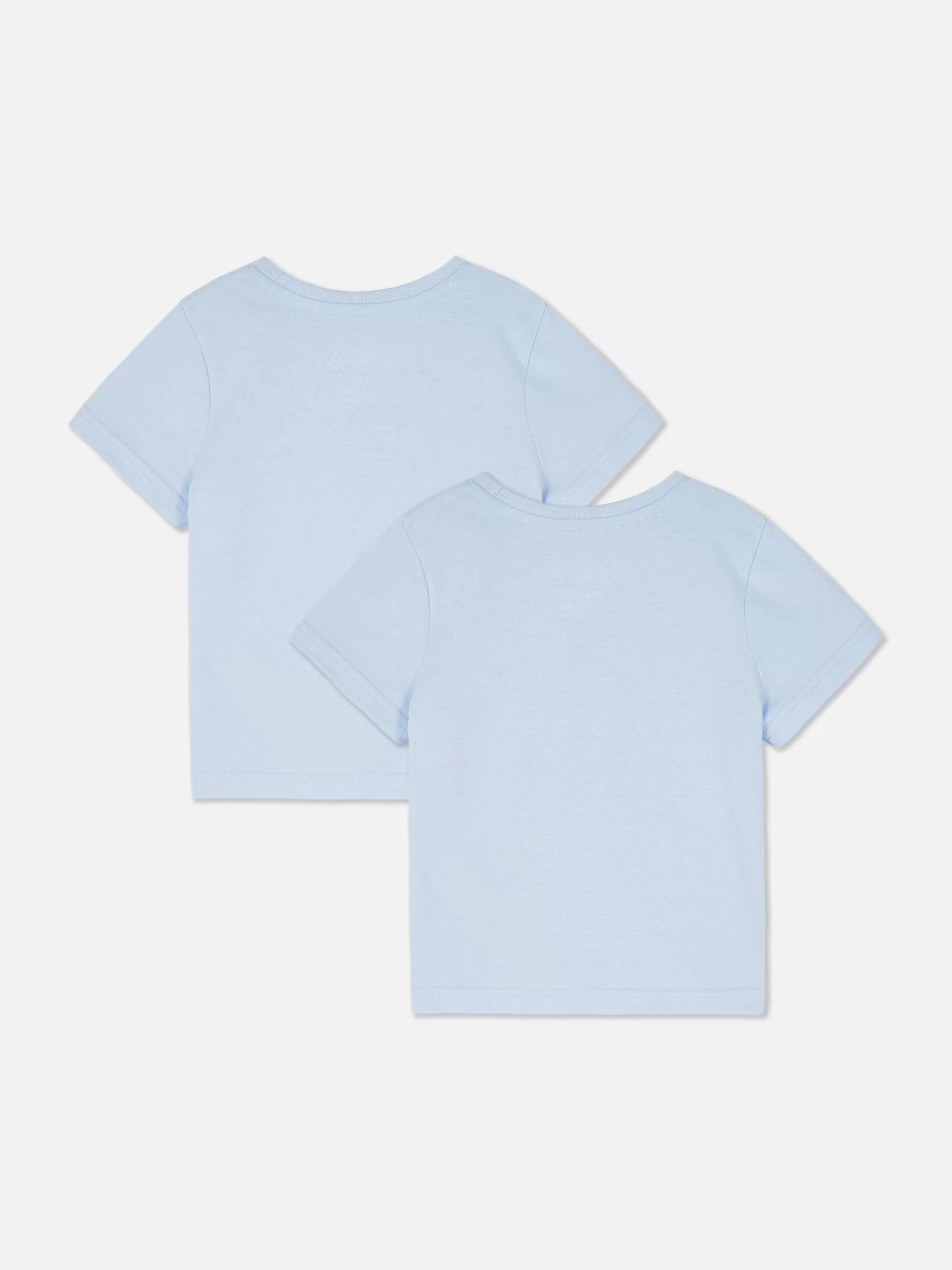 Primark Tops Und T-Shirts | Kurzärmelige T-Shirts, 2er-Pack Hellblau