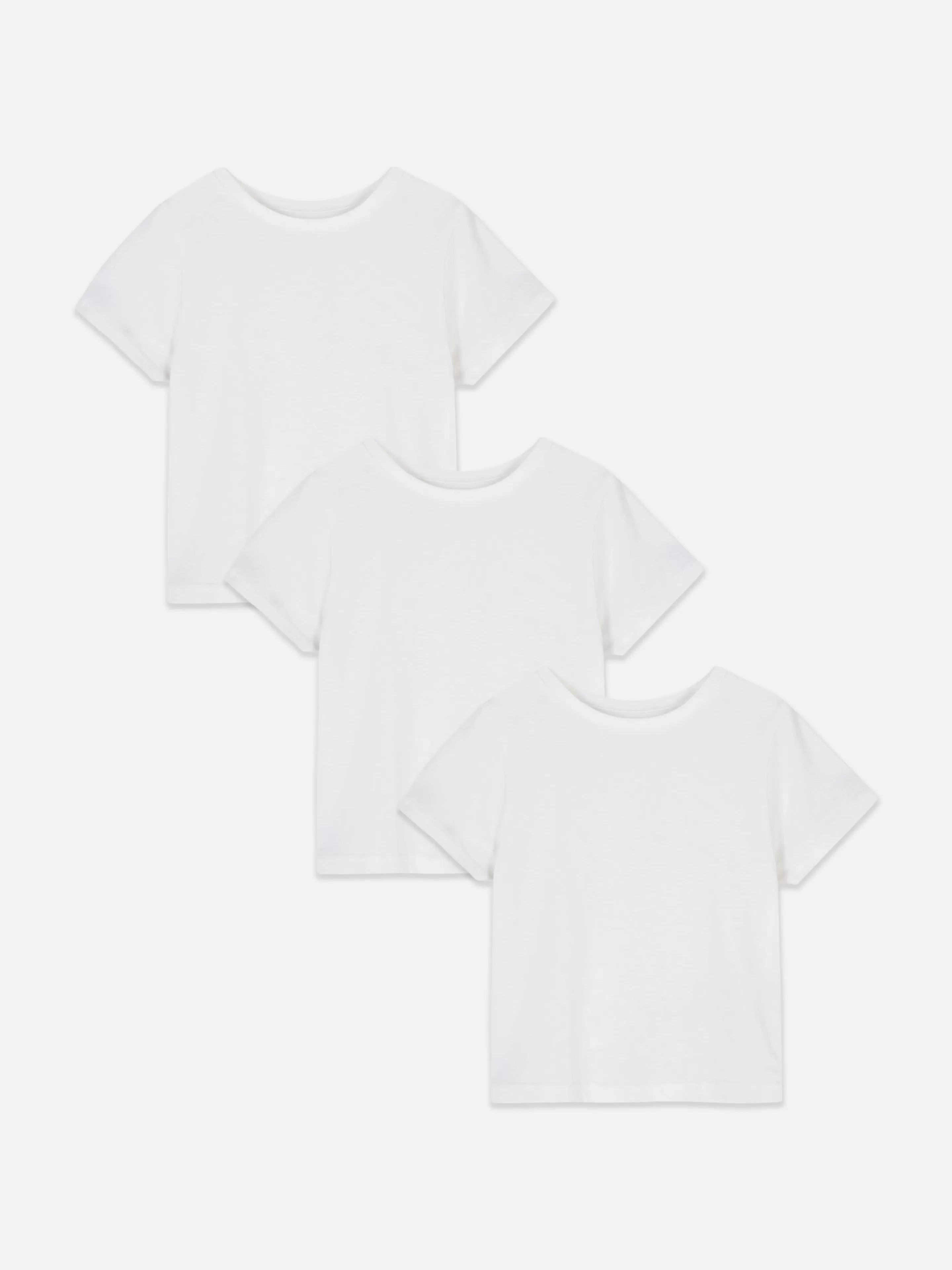 Primark Unterwäsche | Kurzärmelige T-Shirts, 3er-Pack Weiß