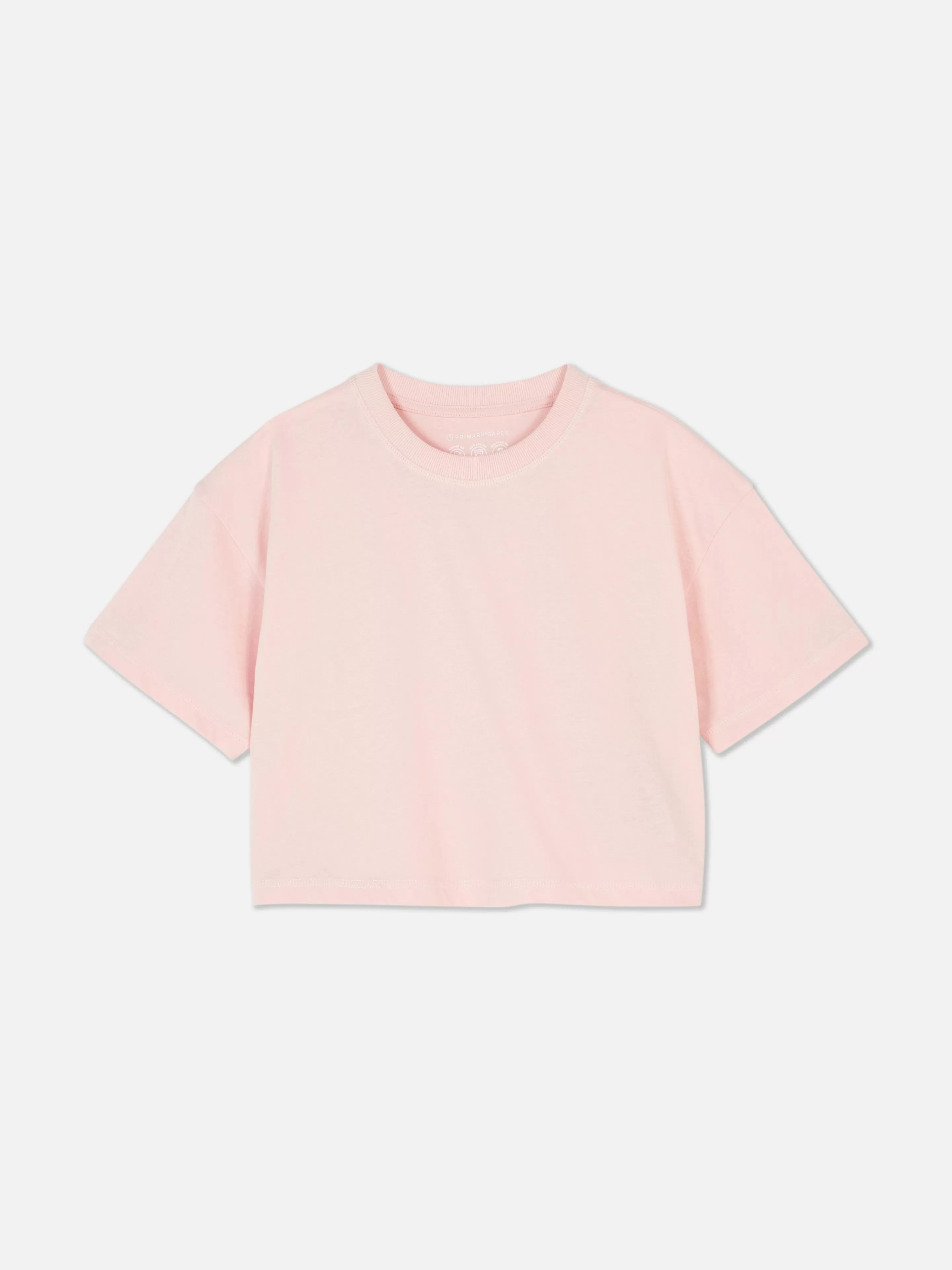 Primark Tops Und T-Shirts | Kurzärmeliges T-Shirt Mit Rundhalsausschnitt Rosa