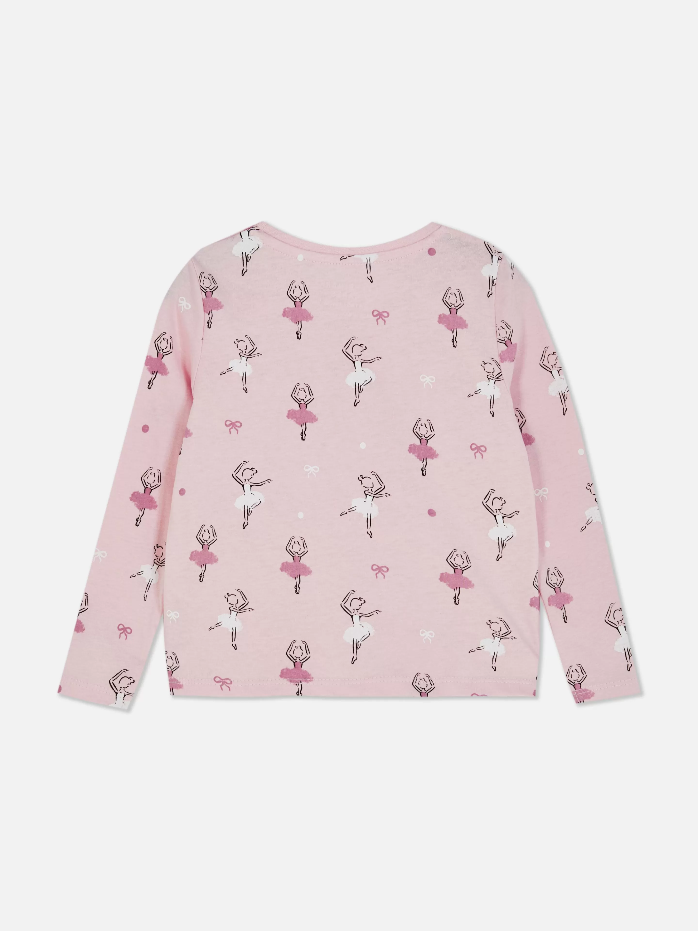 Primark Tops Und T-Shirts | Langarmshirt Mit Ballettgrafik Rosa