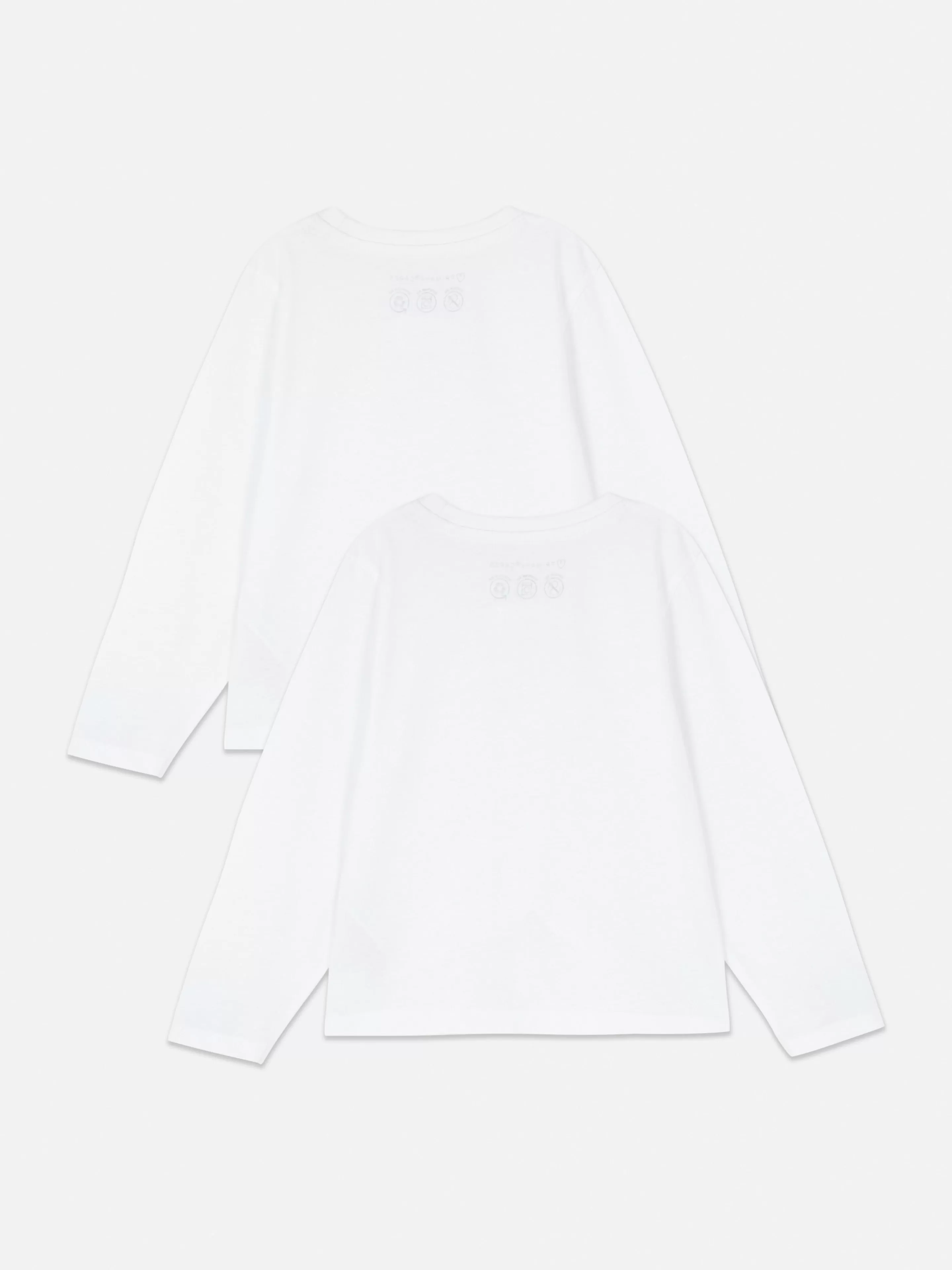 Primark Tops Und T-Shirts | Langarmshirts, 2er-Pack Weiß