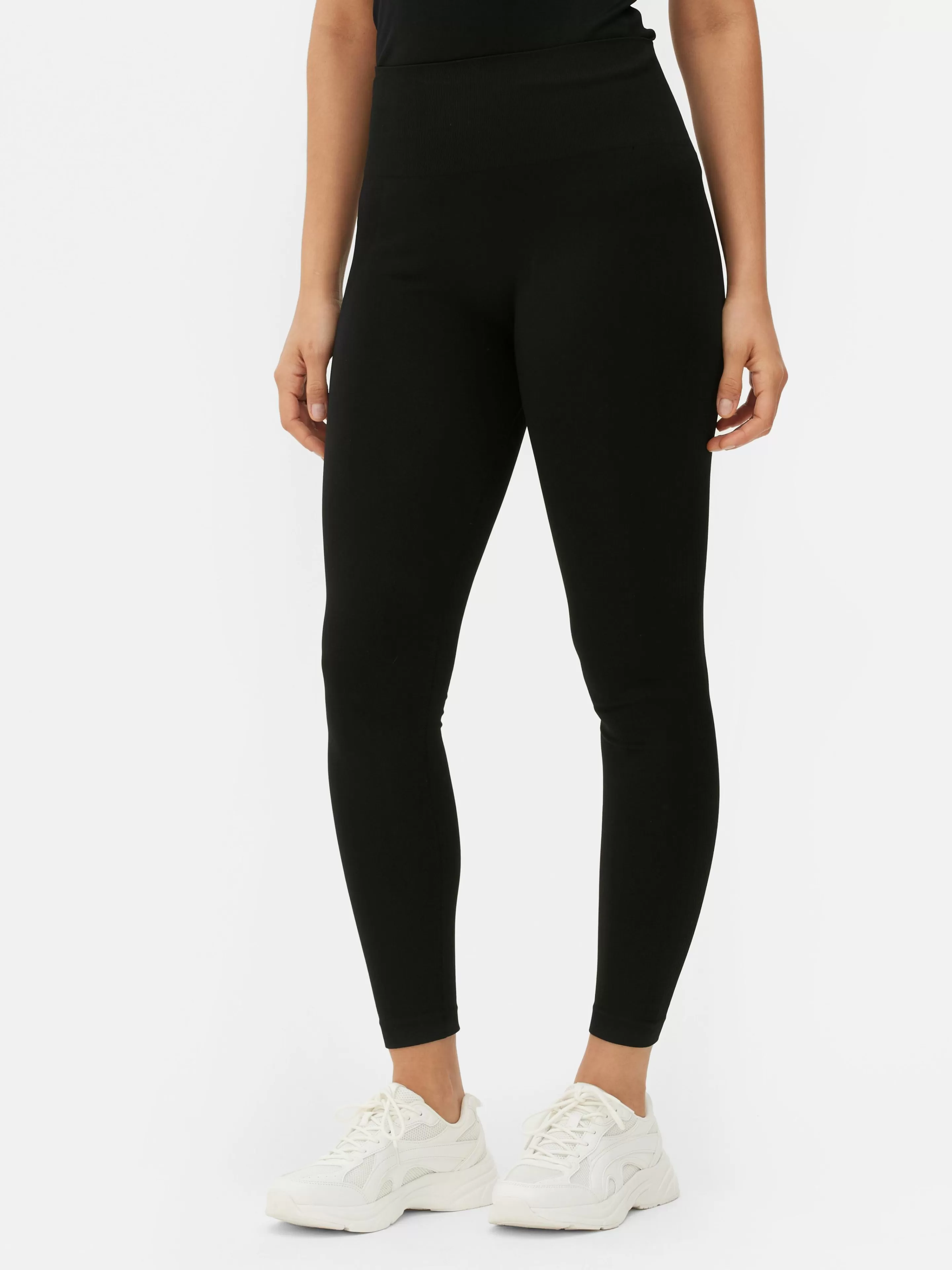 Primark Fitnesskleidung Und Activewear | Lange, Nahtlose Performance-Leggings Schwarz