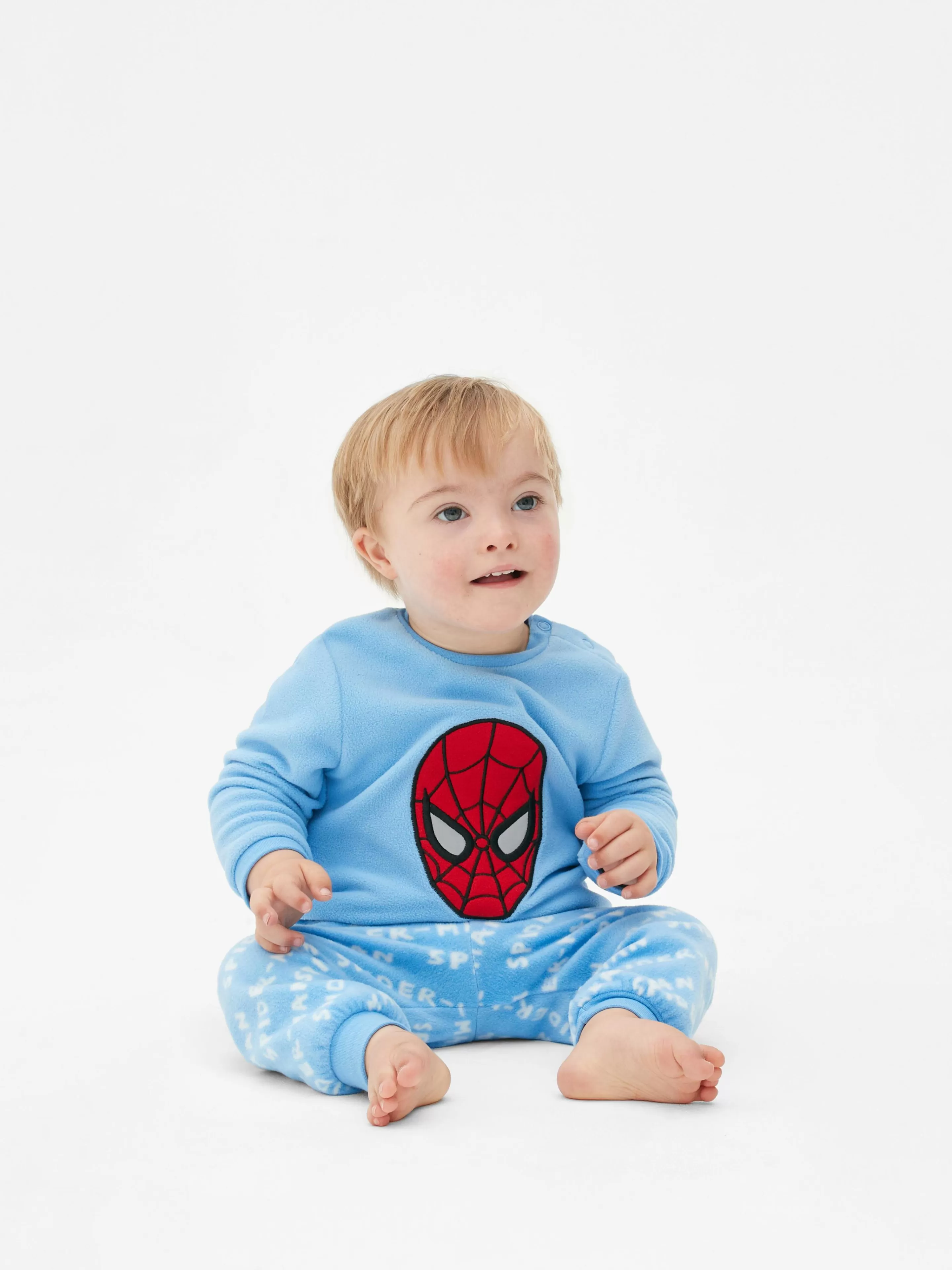 Primark Schlafanzüge Und Nachtwäsche | Langer „Marvel Spider-Man“ Schlafanzug Blau