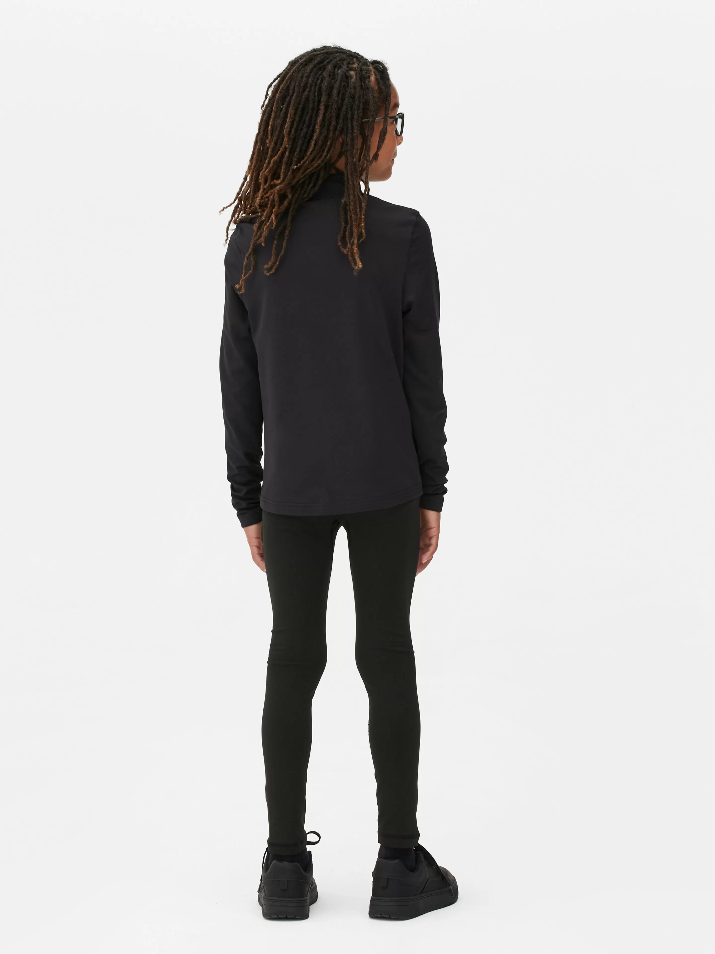 Primark Tops Und T-Shirts | Activewear | Langes Baselayer-Top Schwarz