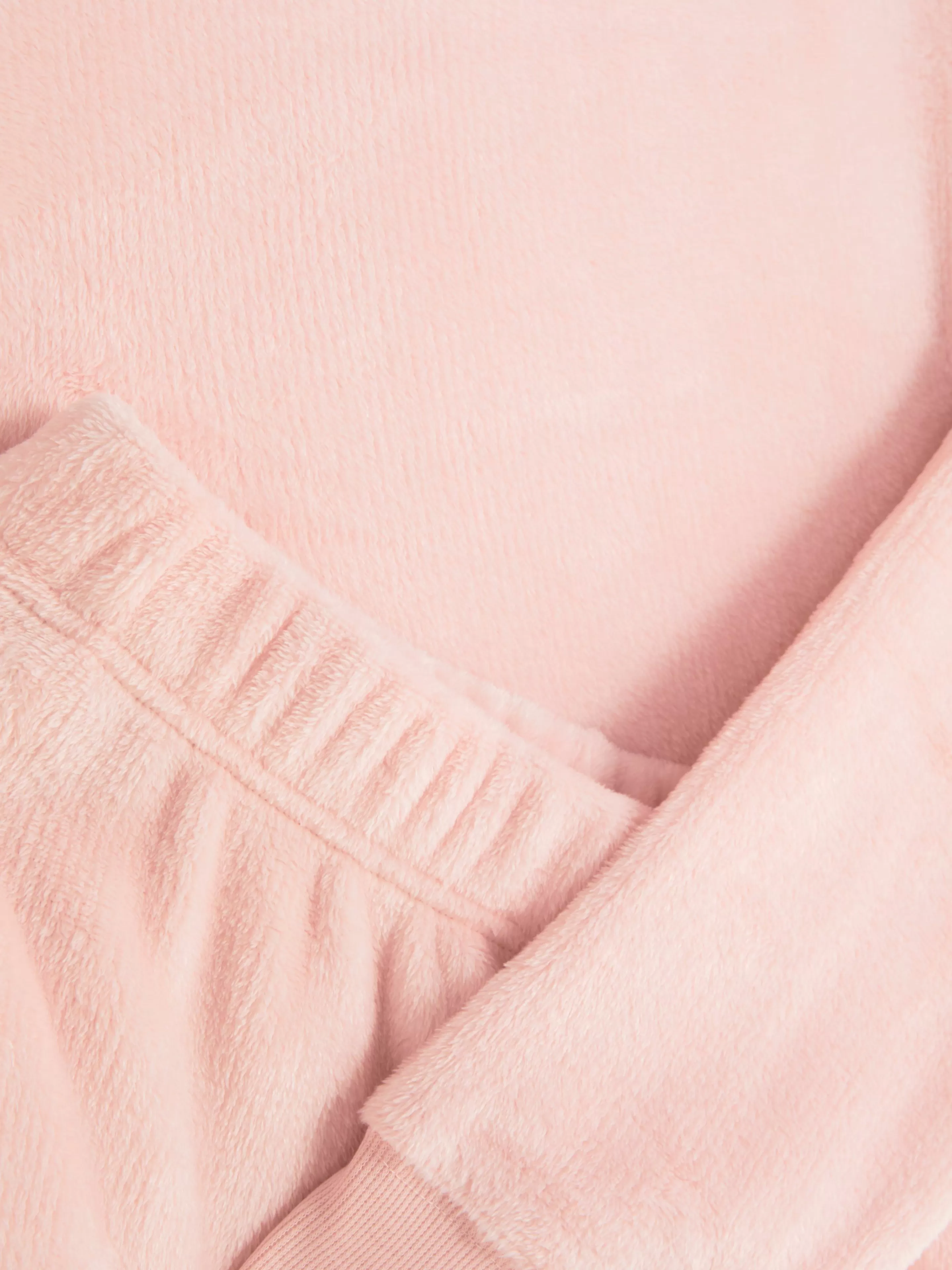 Primark Schlafanzüge | Langärmeliger Fleece-Schlafanzug Rosa