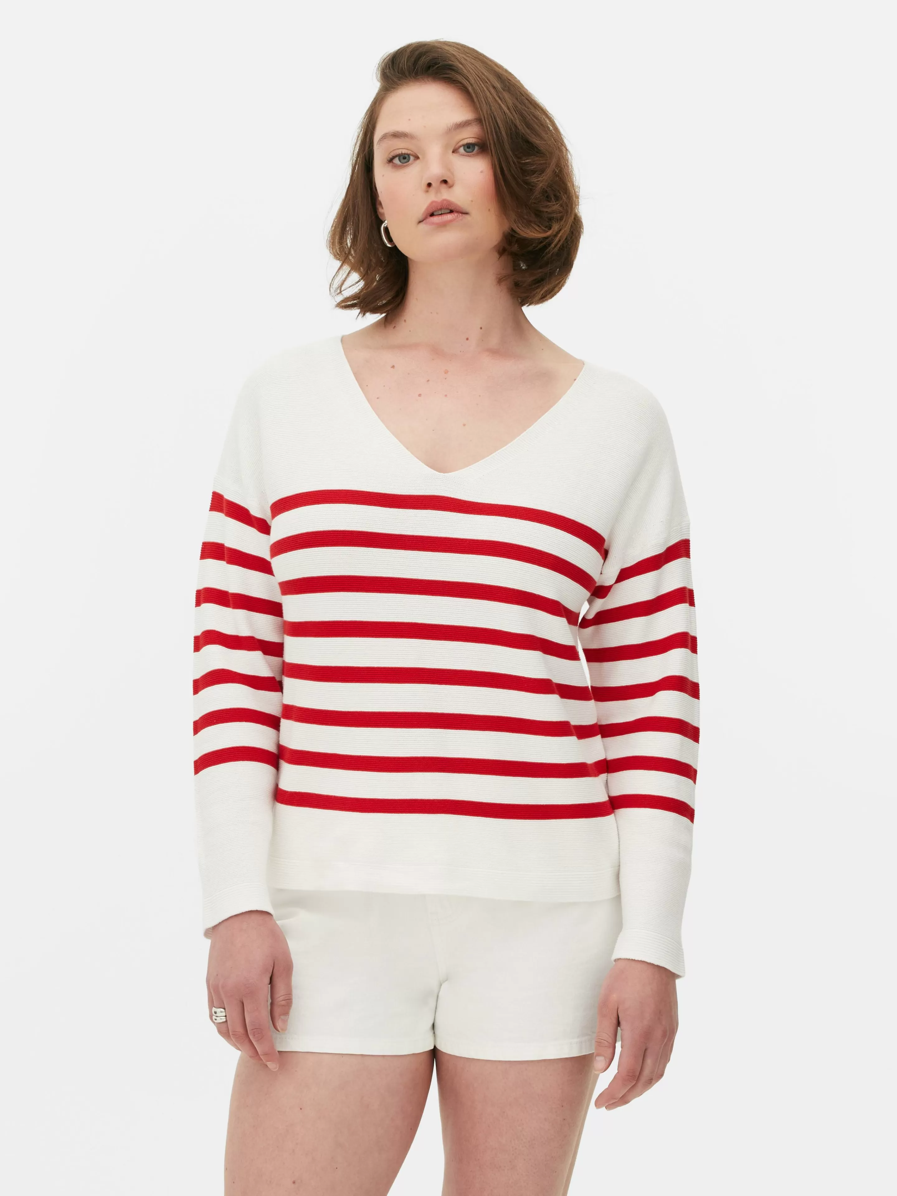 Primark Pullover Und Cardigans | Langärmeliger Pullover Mit U-Boot-Ausschnitt Multi