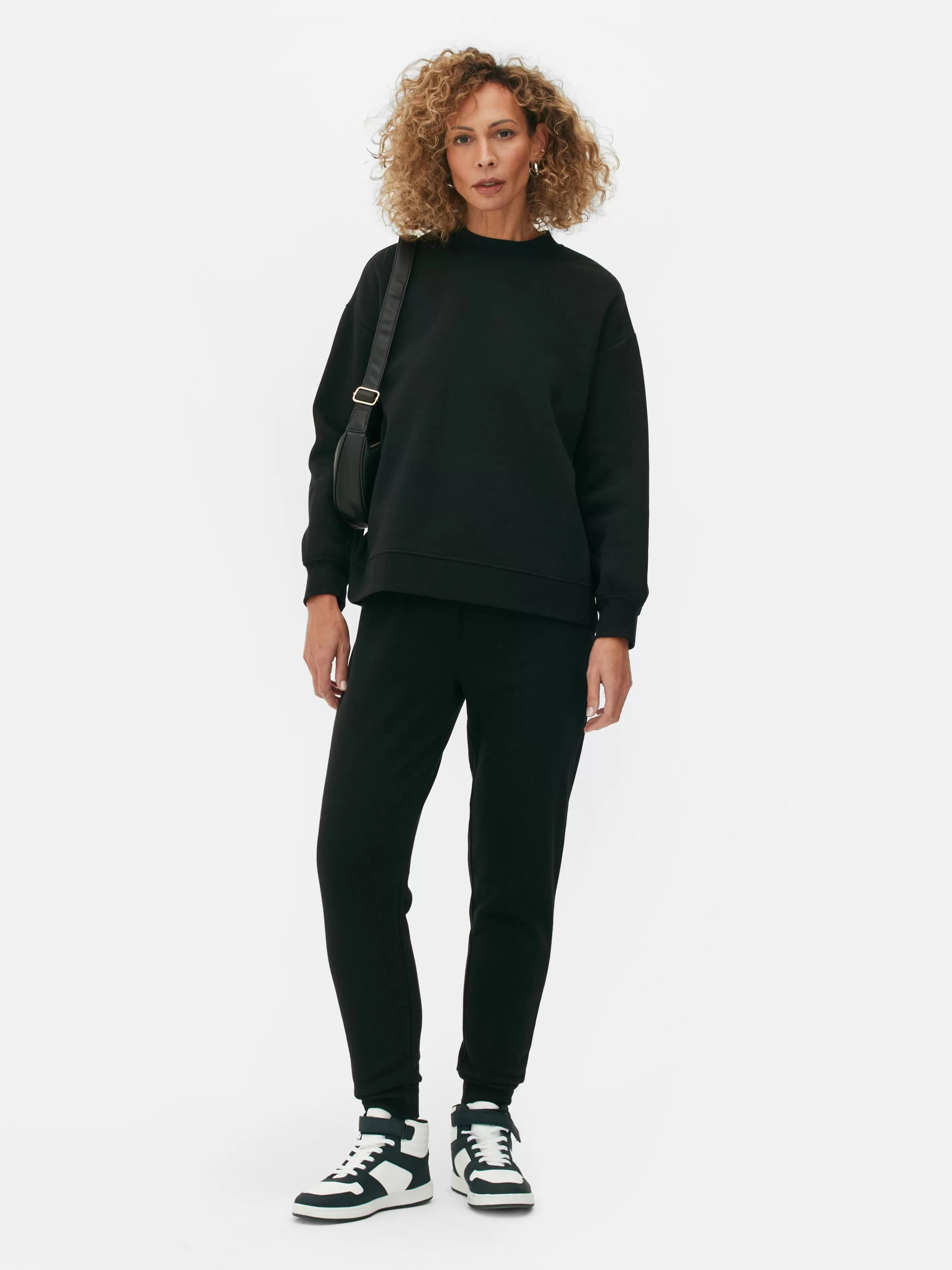 Primark Loungewear | Hoodies Und Sweatshirts | Langärmeliges Basic-Sweatshirt Schwarz