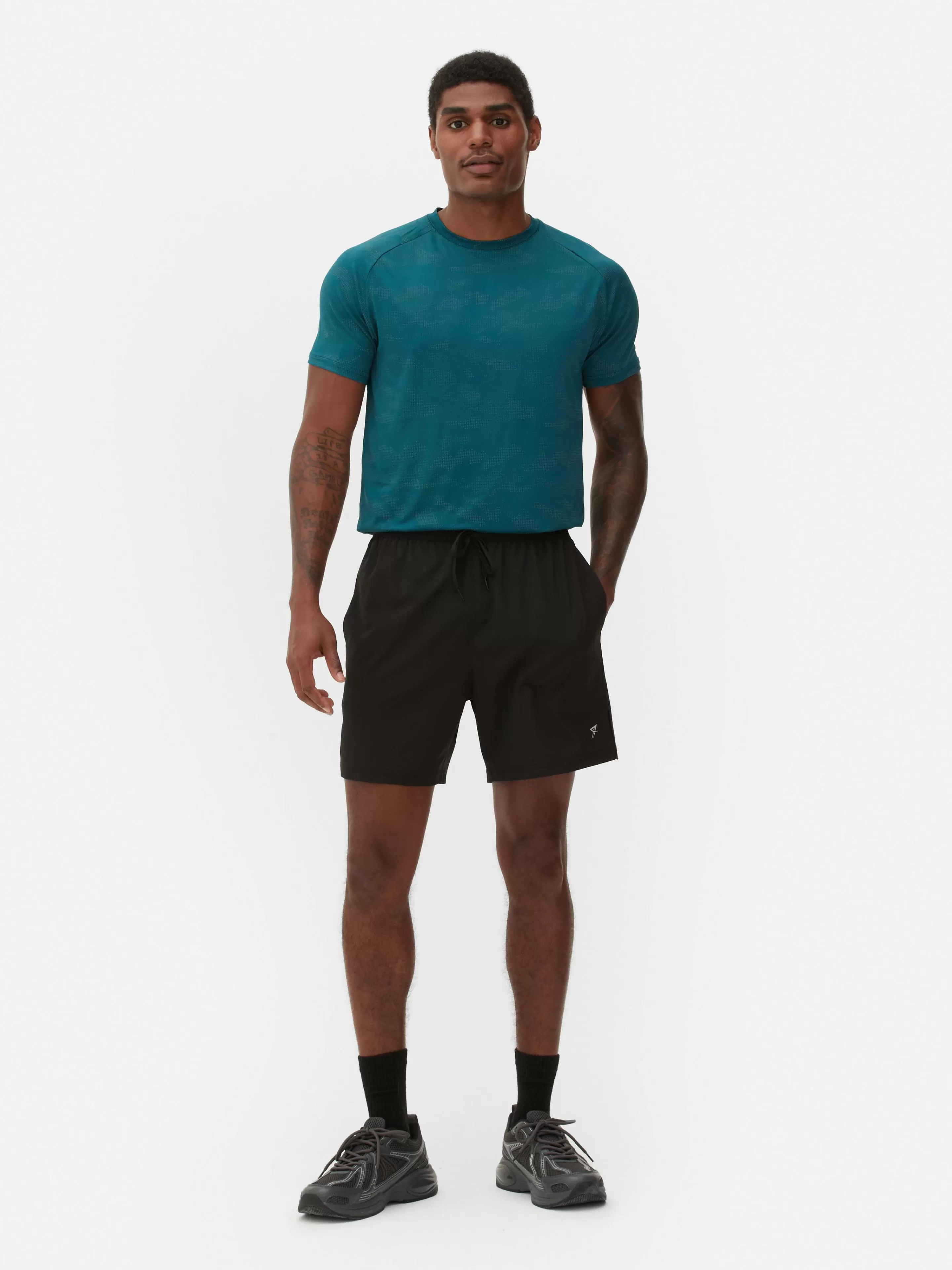 Primark Sportbekleidung | Shorts | Laufshorts Mit Elastischem Taillenbund Schwarz