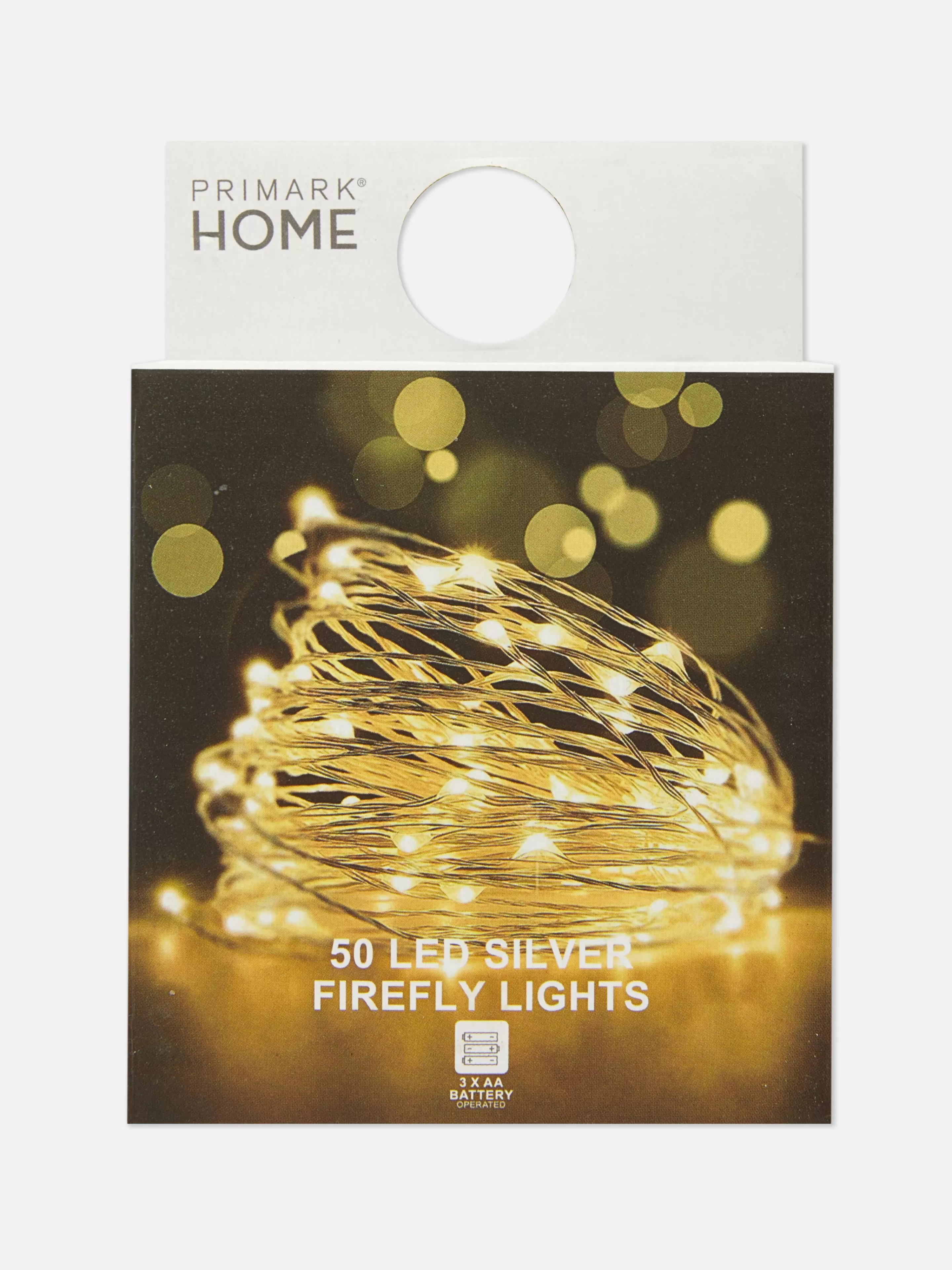 Primark Beleuchtung | LED-Lichterkette Silber