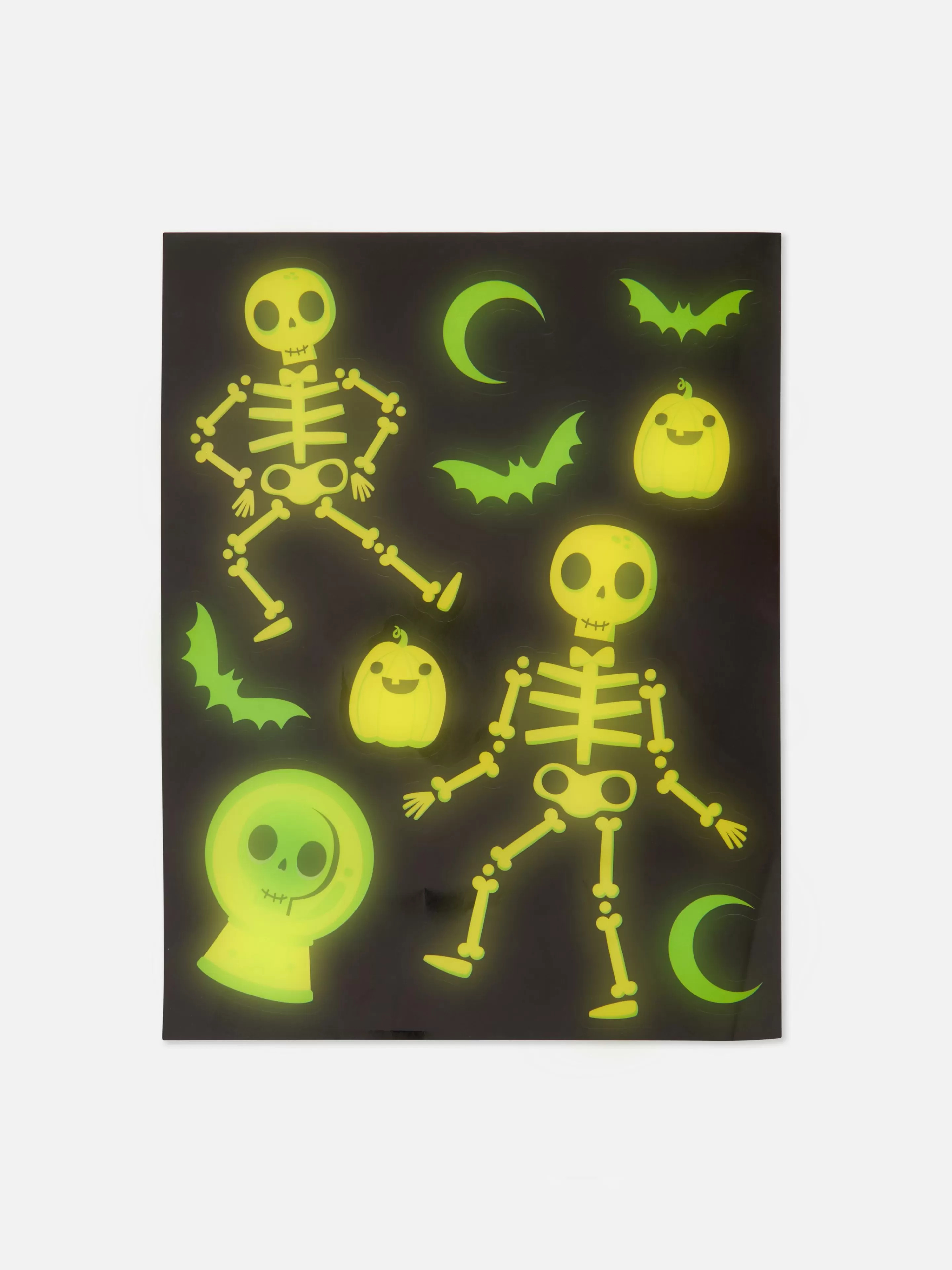 Primark Halloween-Deko Und Süßigkeiten | Halloween Alle | Leuchtende Halloween-Fenstersticker Orange