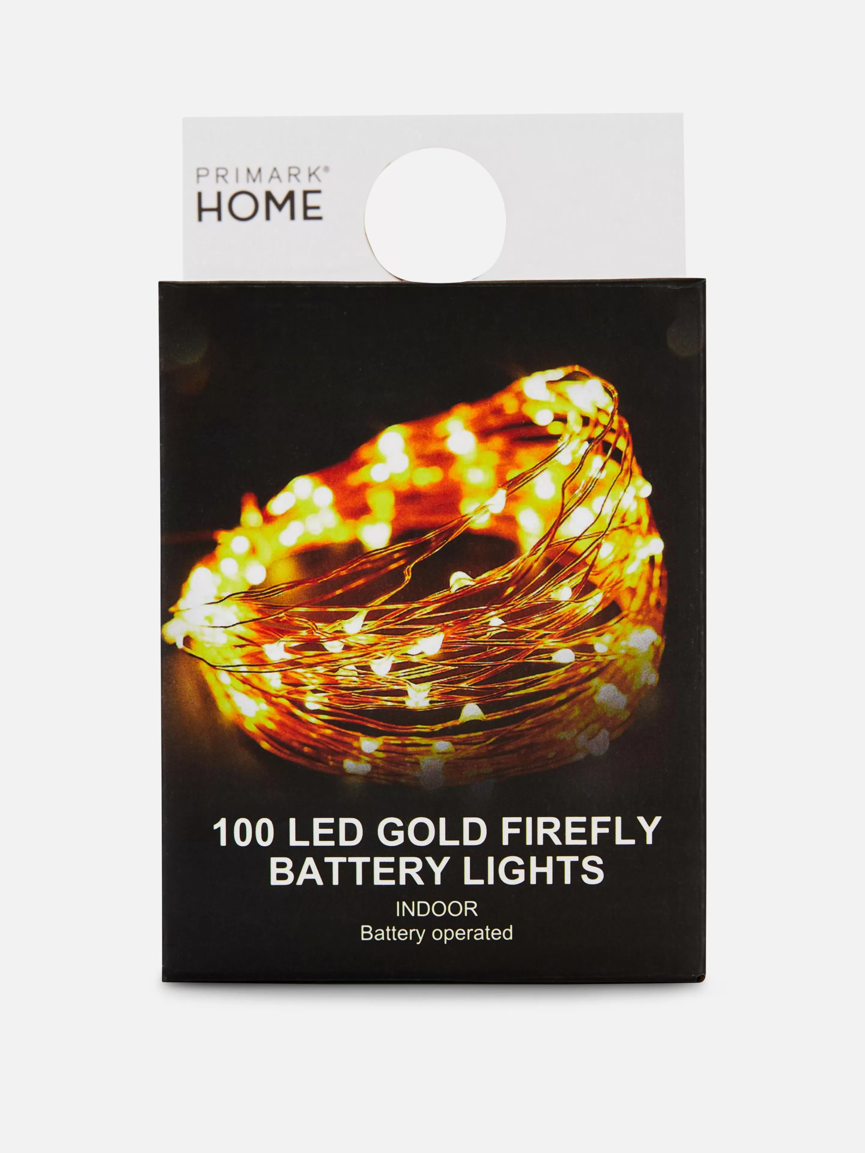 Primark Beleuchtung | Lichterkette Mit 100 Batteriebetriebenen LEDS Gold