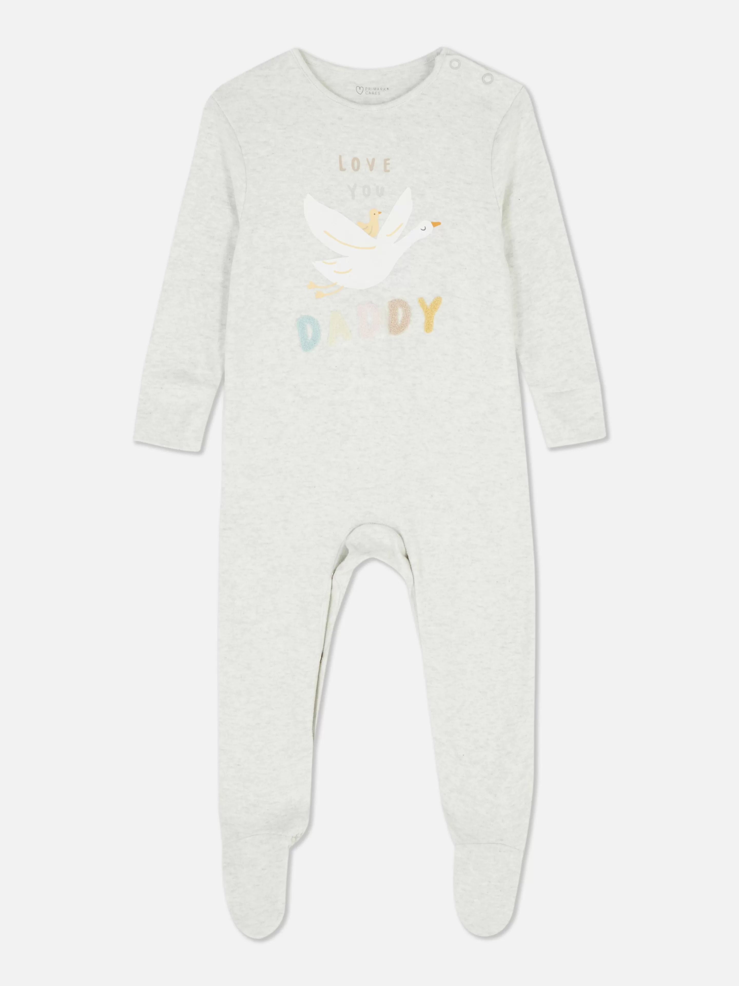 Primark Babygirls Und Strampler | „Love You Daddy“ Schlafanzug Weiß