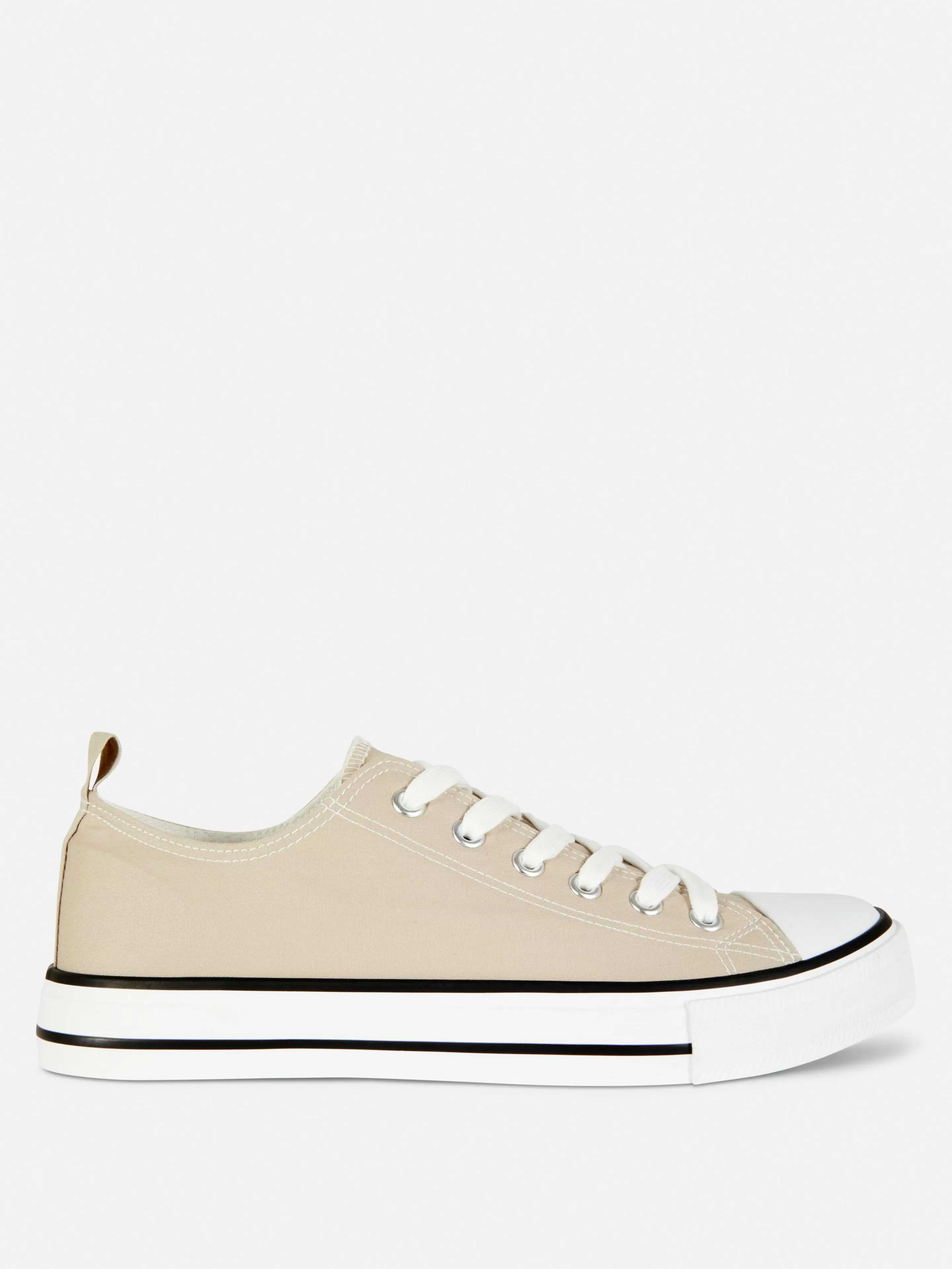 Primark Sneakers | Low-Top-Sneaker Aus Canvas Naturfarben