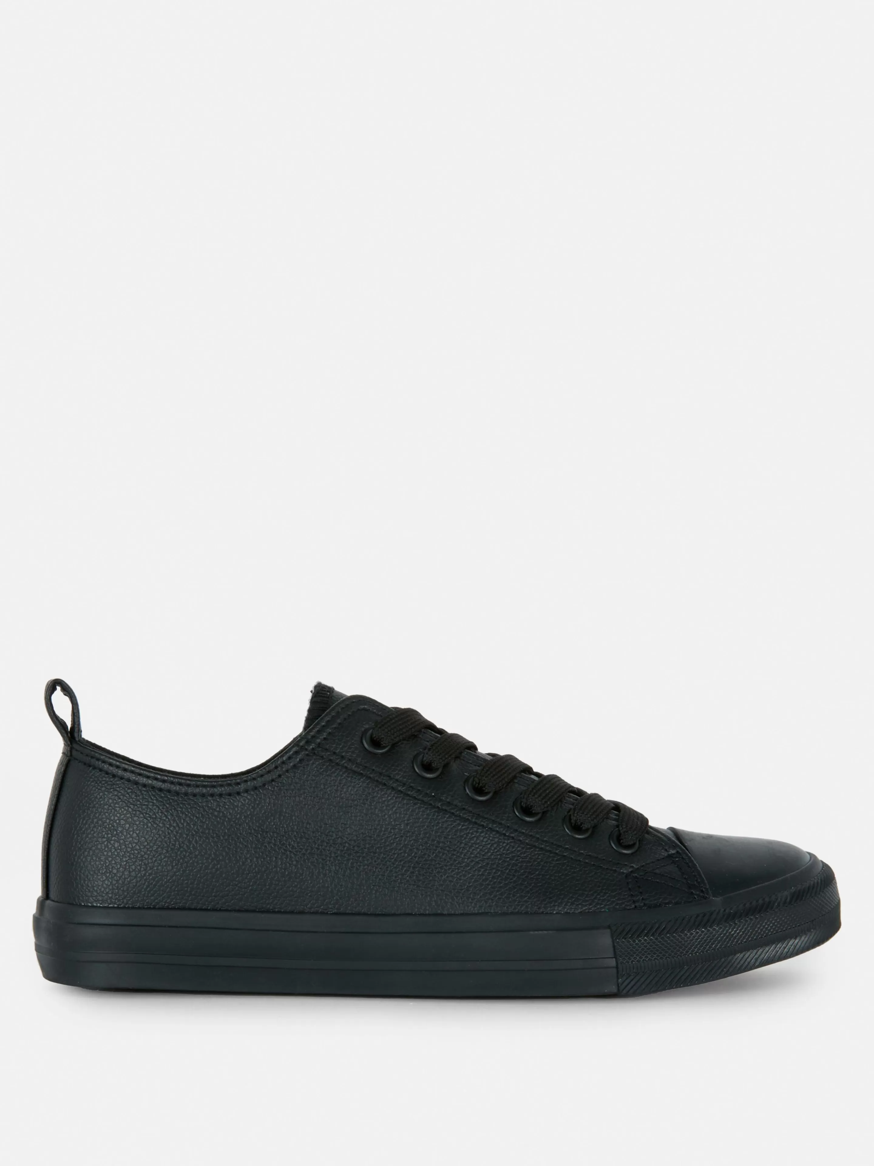 Primark Sneakers | Low-Top-Sneaker Aus Kunstleder Schwarz