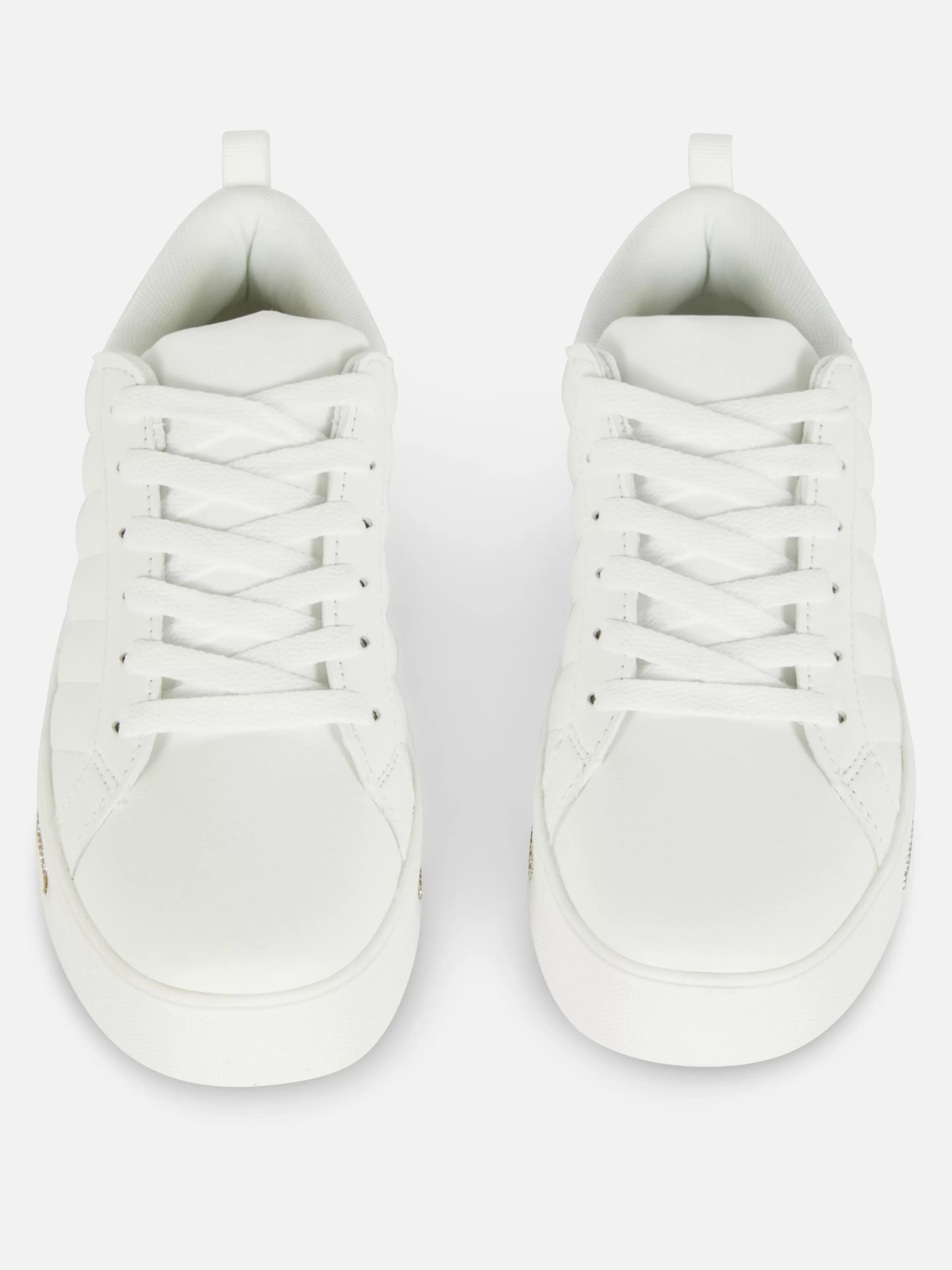 Primark Sneakers | Low-Top-Sneaker Mit Strasssteinen-Detail Weiß