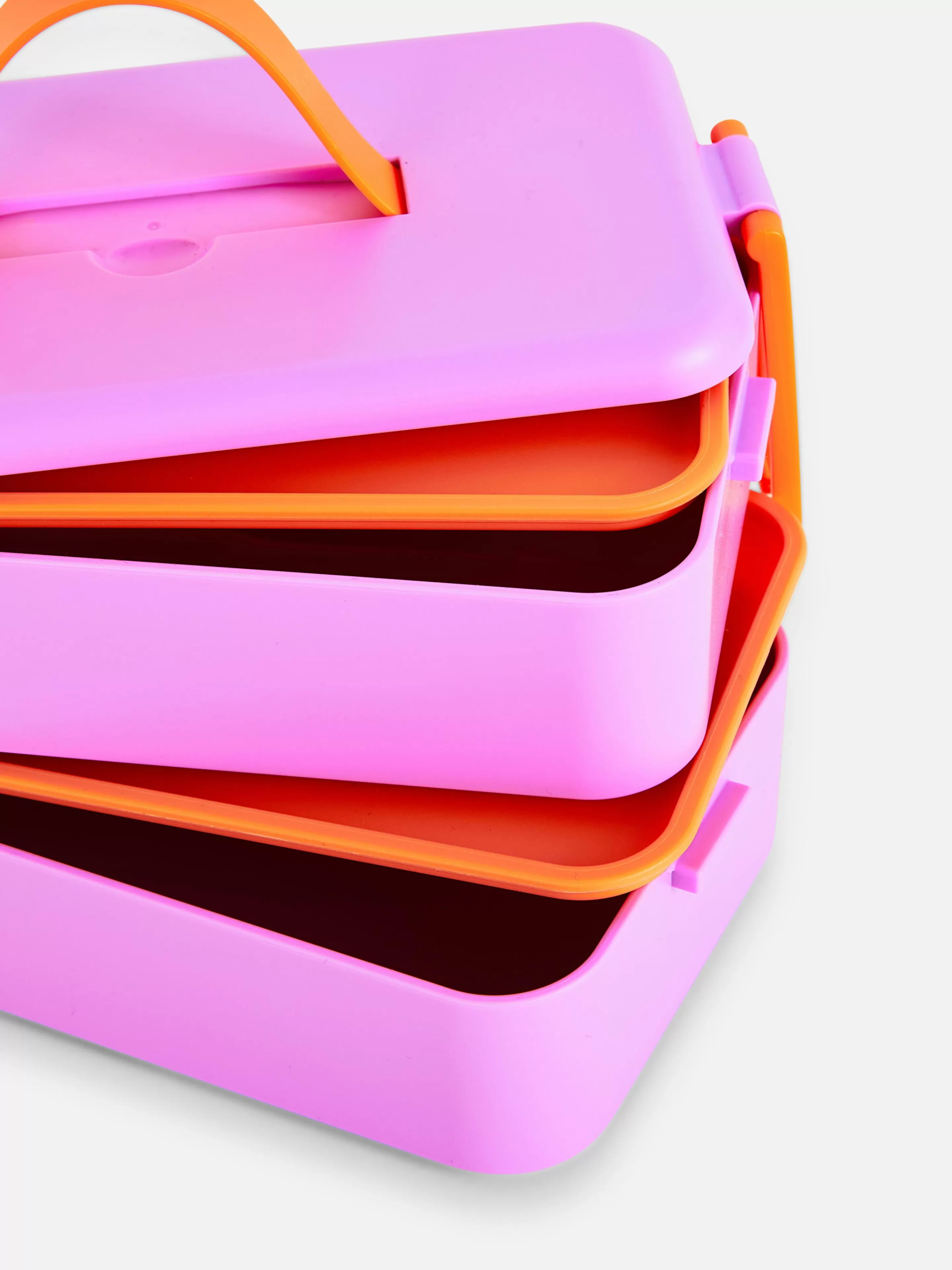 Primark Koch- Und Backutensilien | Lunchbox Mit Zwei Ebenen Rosa