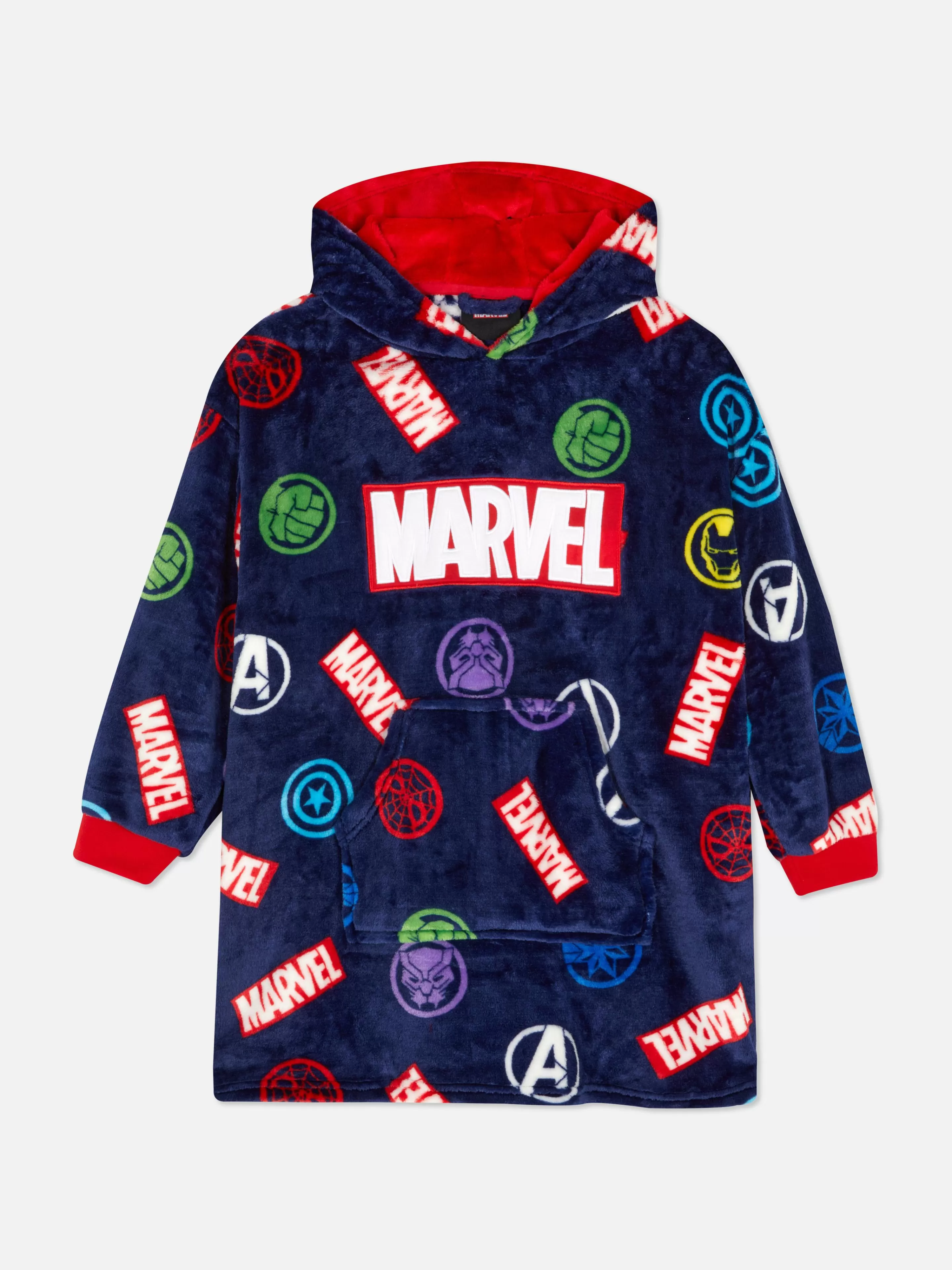 Primark Snuddies Und Einteiler | „Marvel Avengers“ Snuddie Mit Logo Für Kinder Marineblau