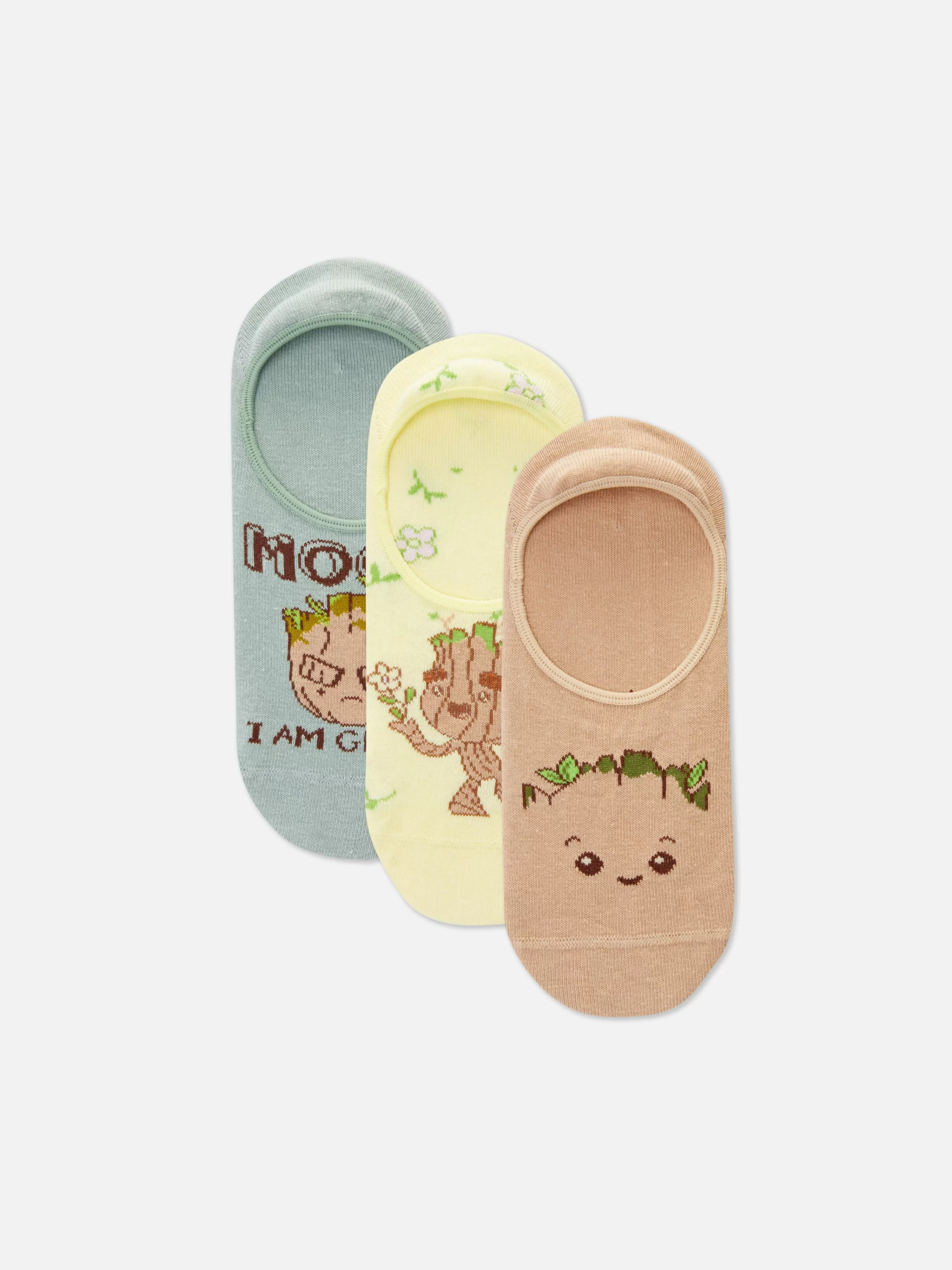 Primark Socken | „Marvel Groot“ Füßlinge, 3er-Pack Multi