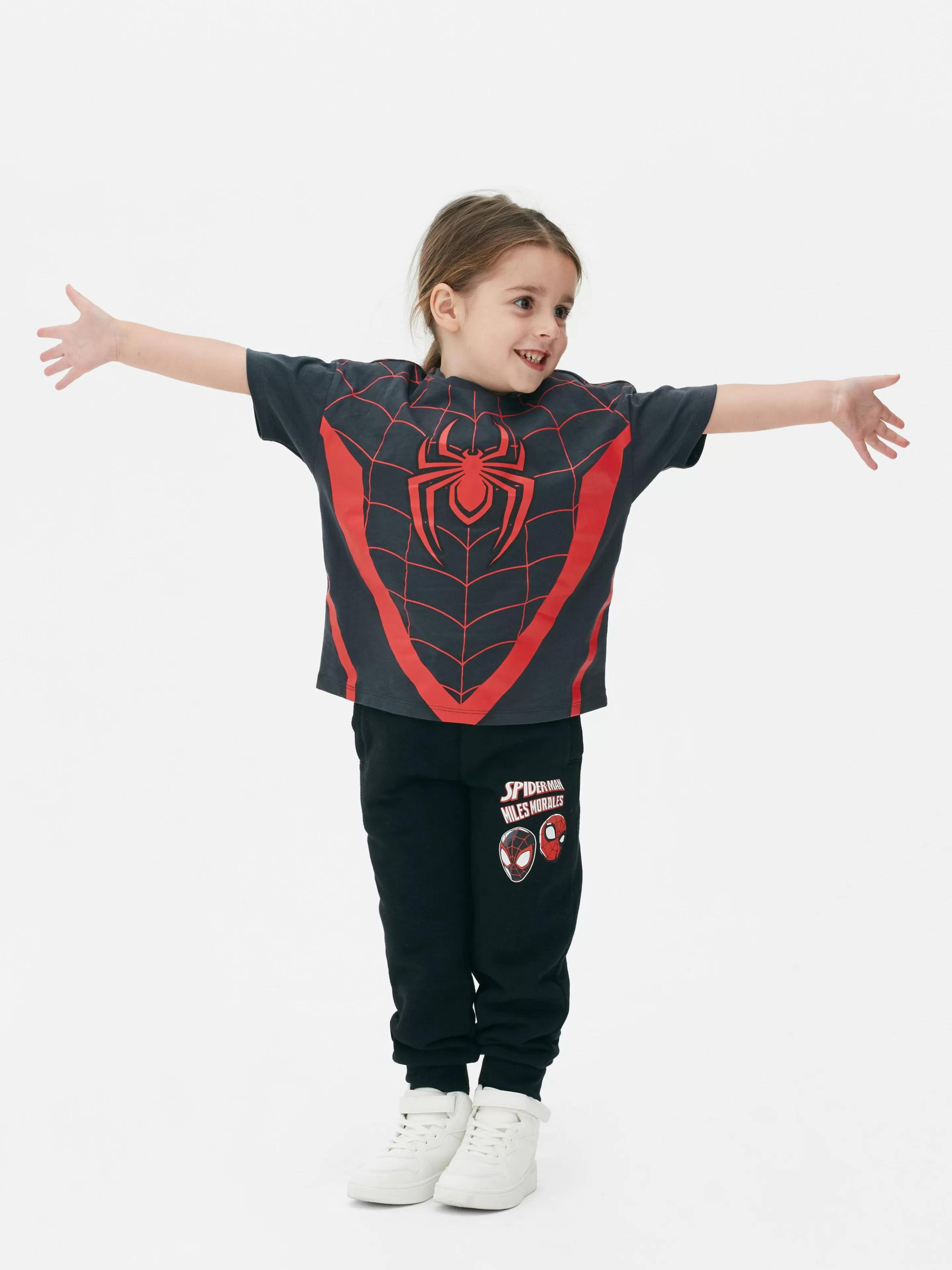 Primark Tops Und T-Shirts | „Marvel Spider-Man Netz“ T-Shirt Schwarz