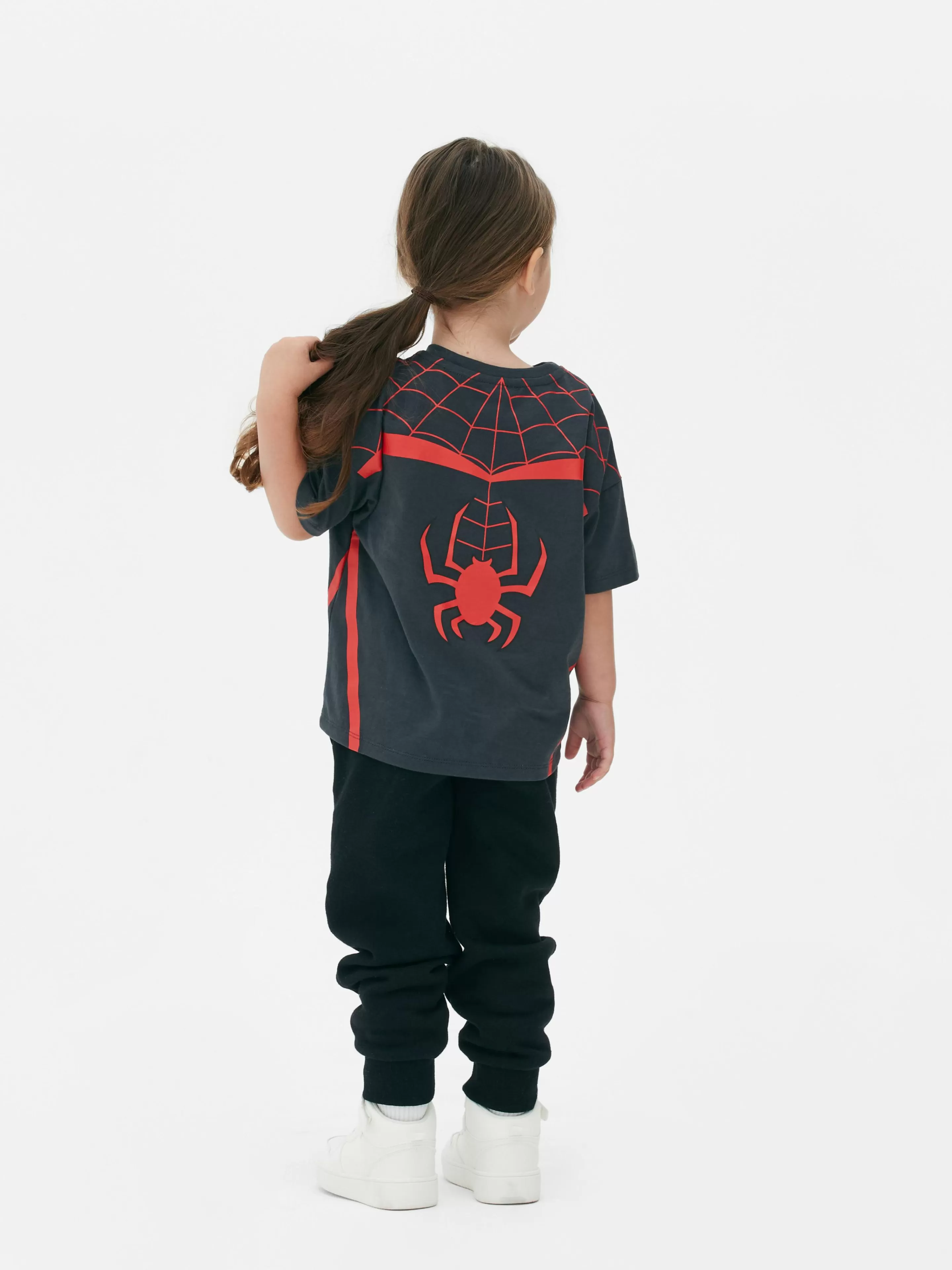 Primark Tops Und T-Shirts | „Marvel Spider-Man Netz“ T-Shirt Schwarz