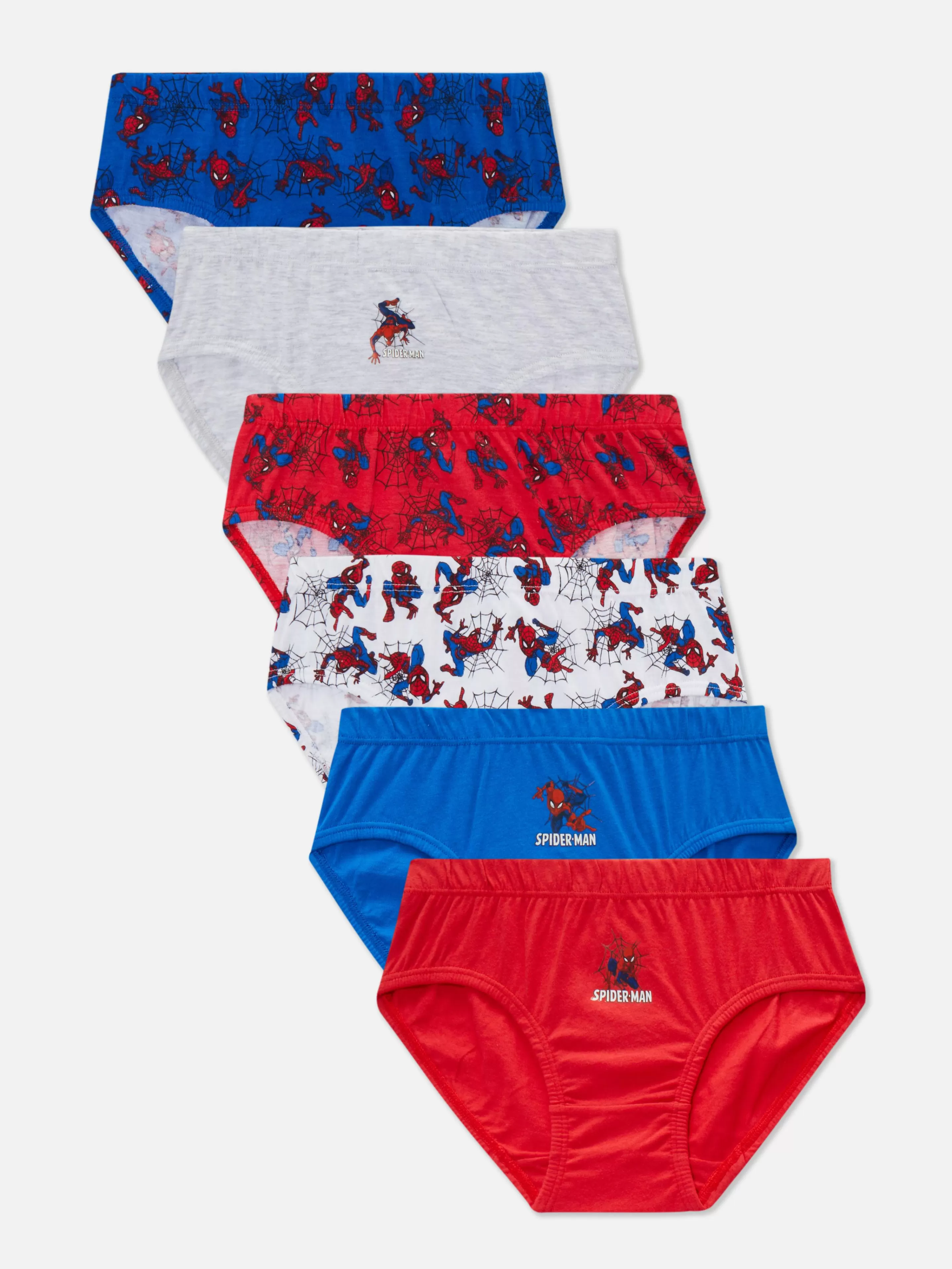 Primark Unterwäsche | „Marvel Spider-Man“ Slips, 6er-Pack Multi