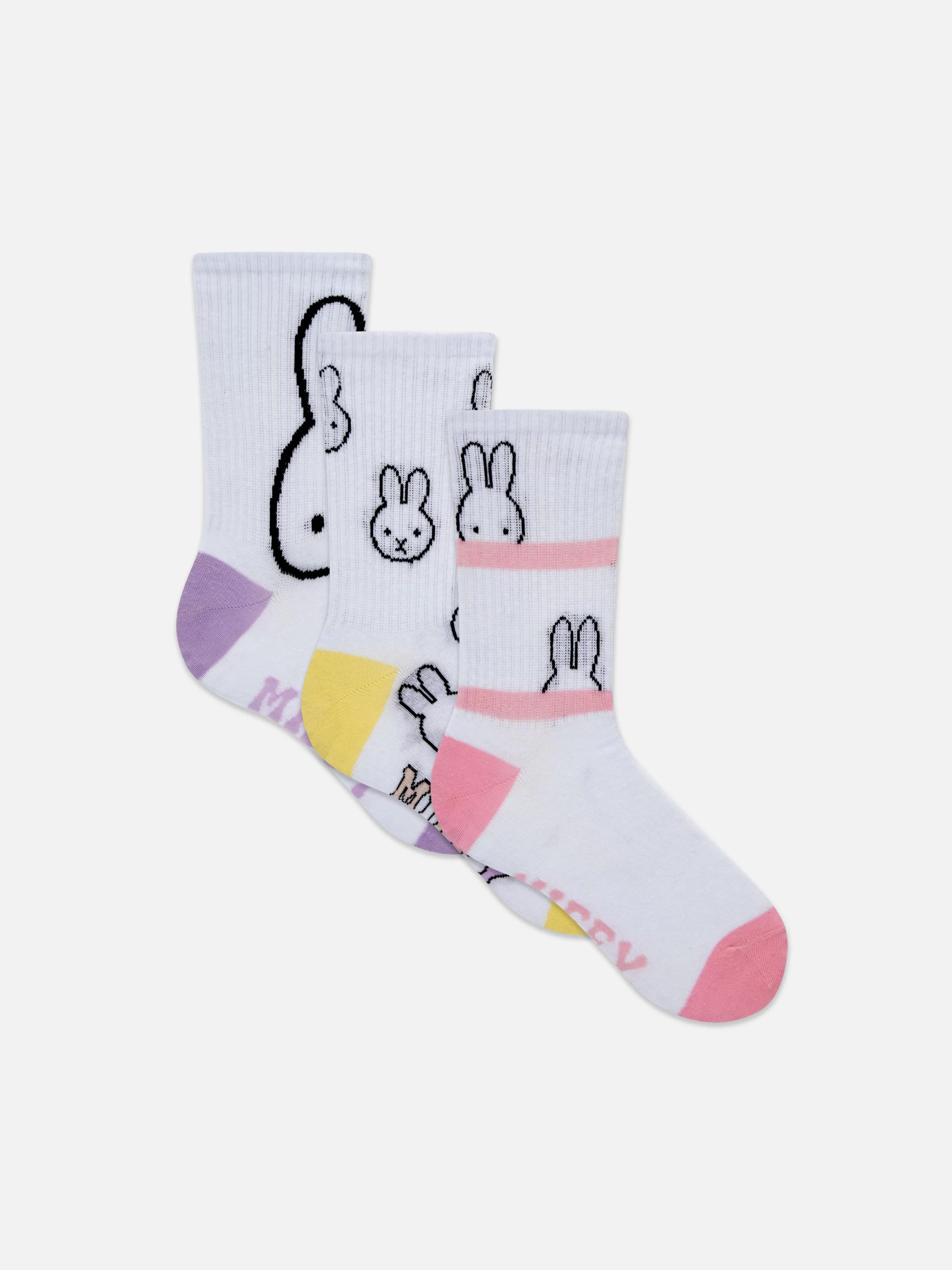 Primark Socken | „Miffy“ Crew-Socken, 3er-Pack Multi