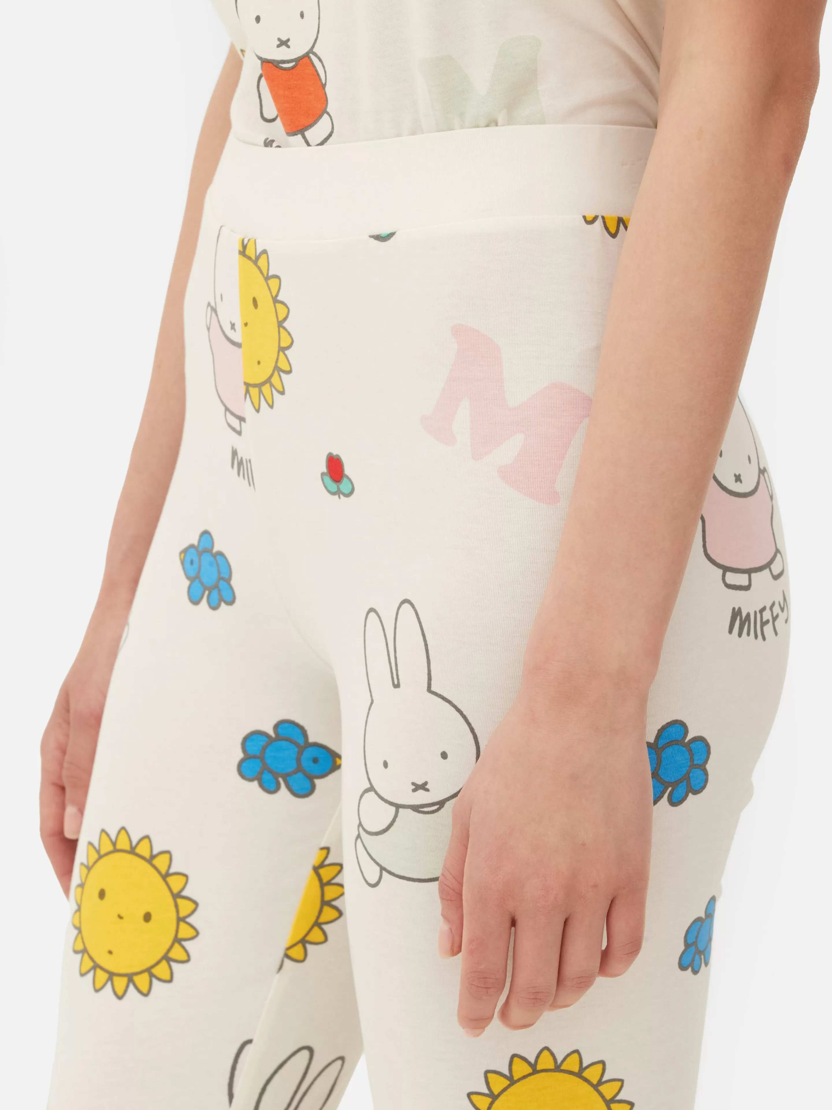 Primark Schlafanzughosen | „Miffy“ Schlafanzug-Leggings Elfenbeinfarben