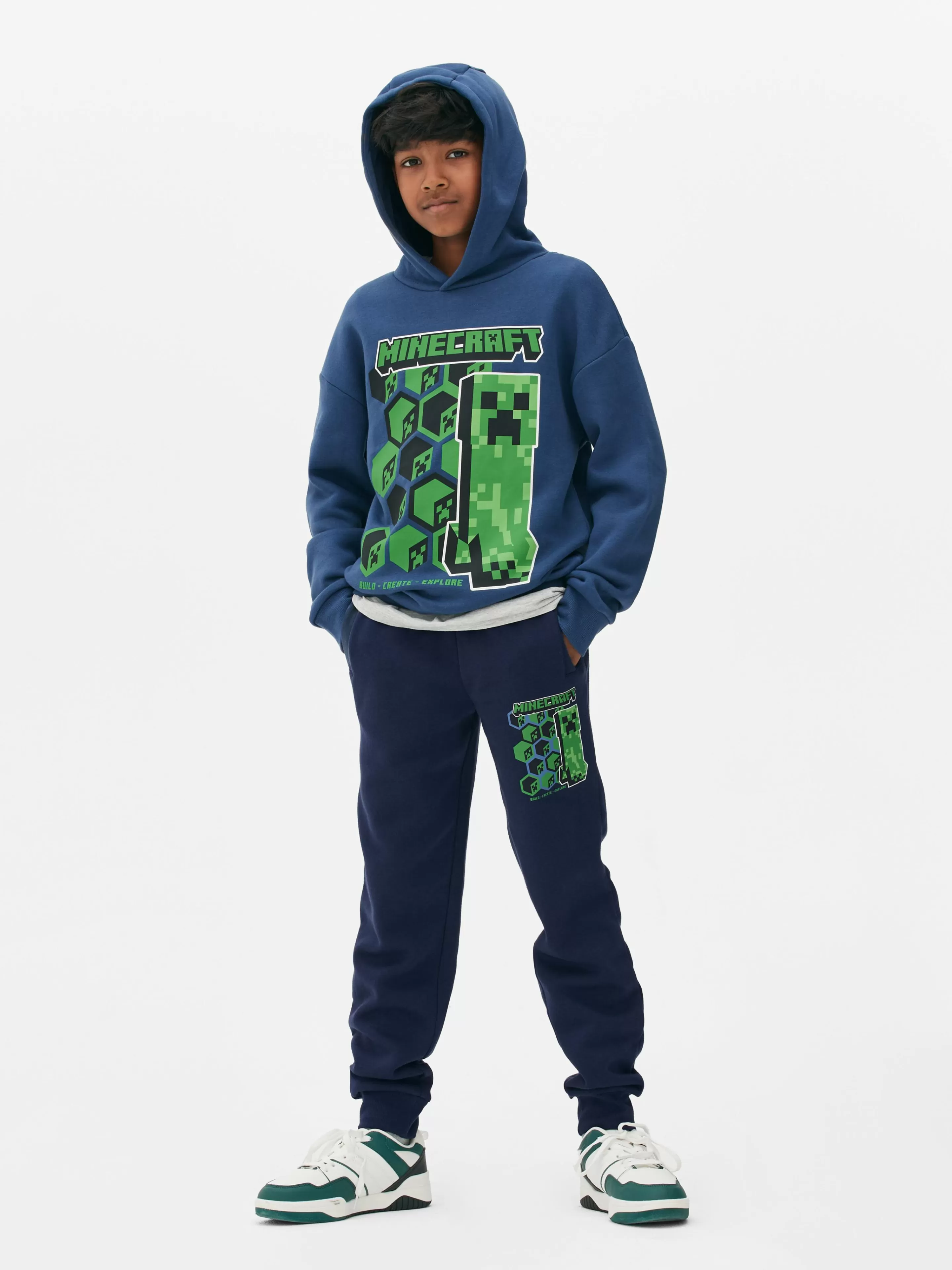 Primark Hoodies Und Sweatshirts | „Minecraft Creeper“ Hoodie Blau