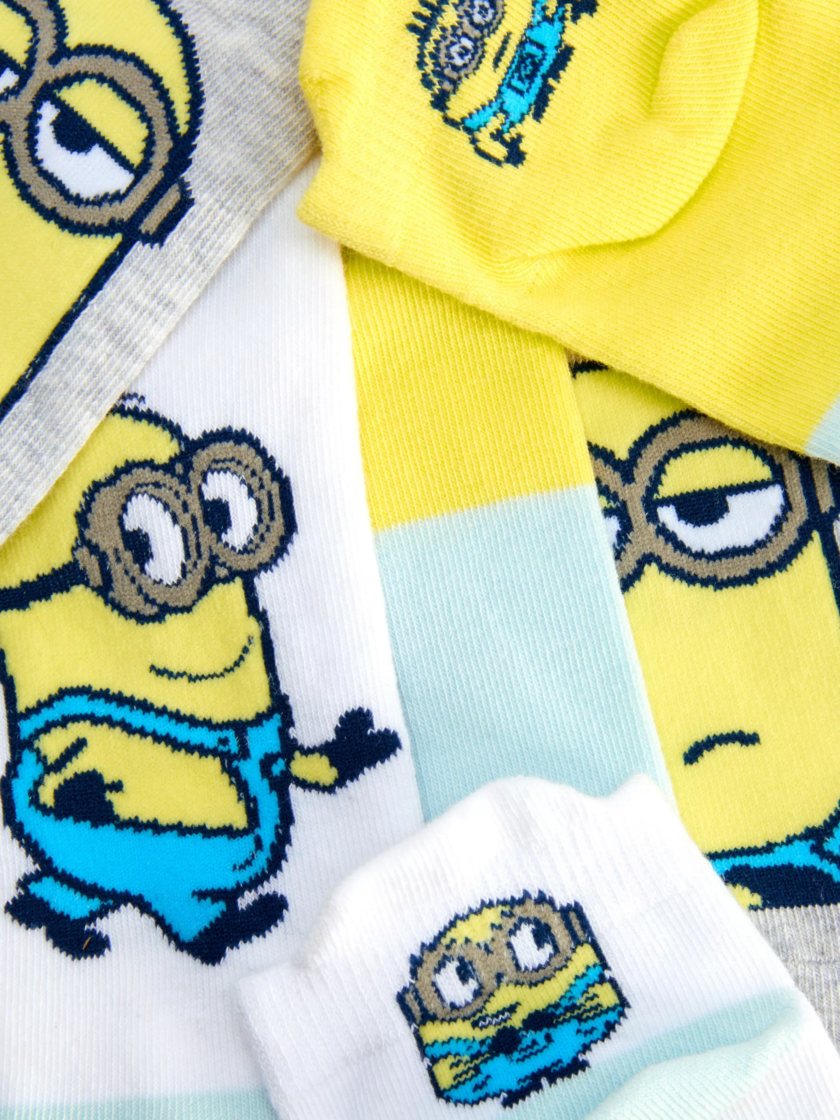 Primark Socken | „Minions“ Sneakersocken, 3er-Pack Gelb