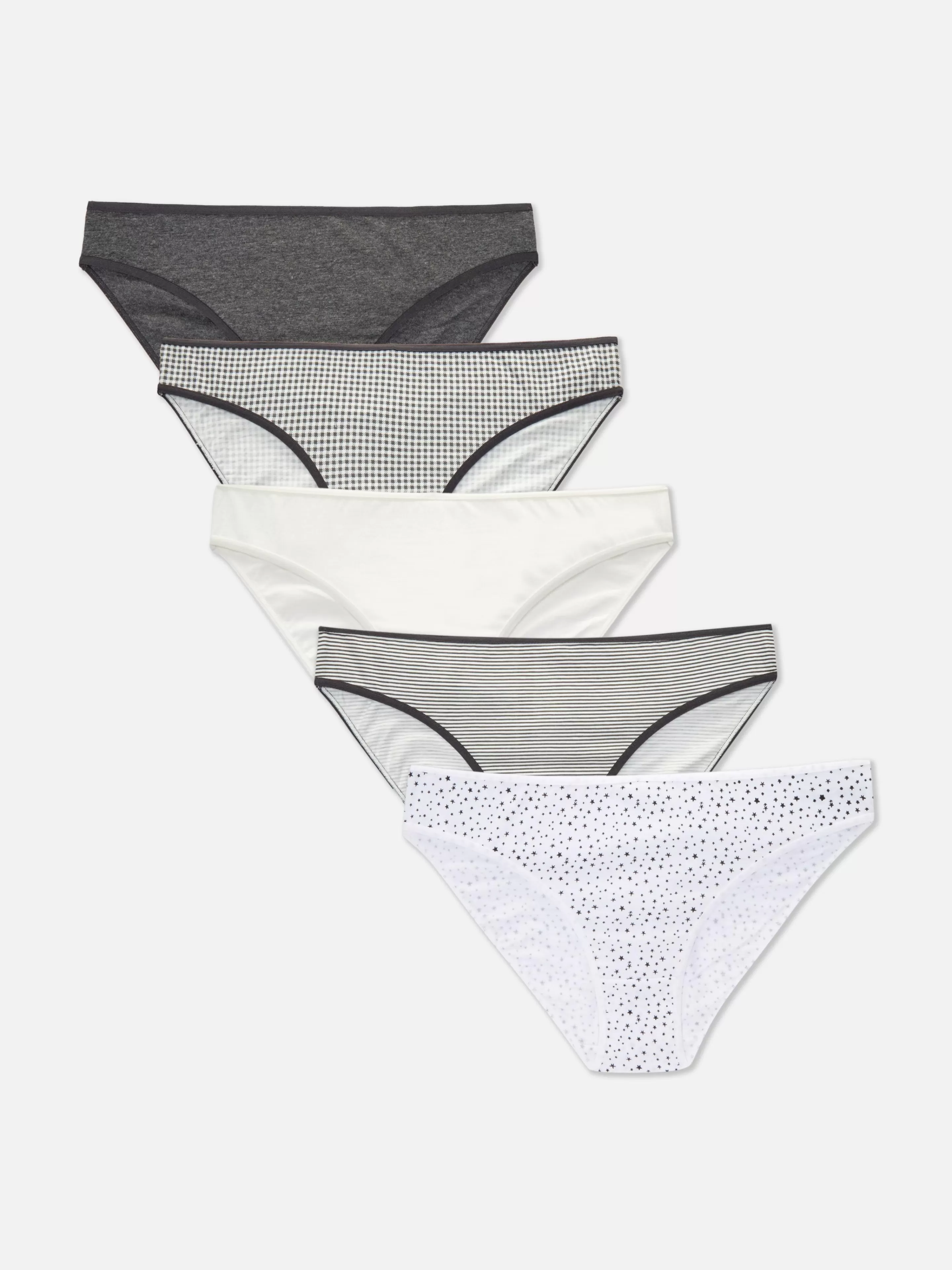 Primark Slips | Mini-Slips, 5er-Pack Grau