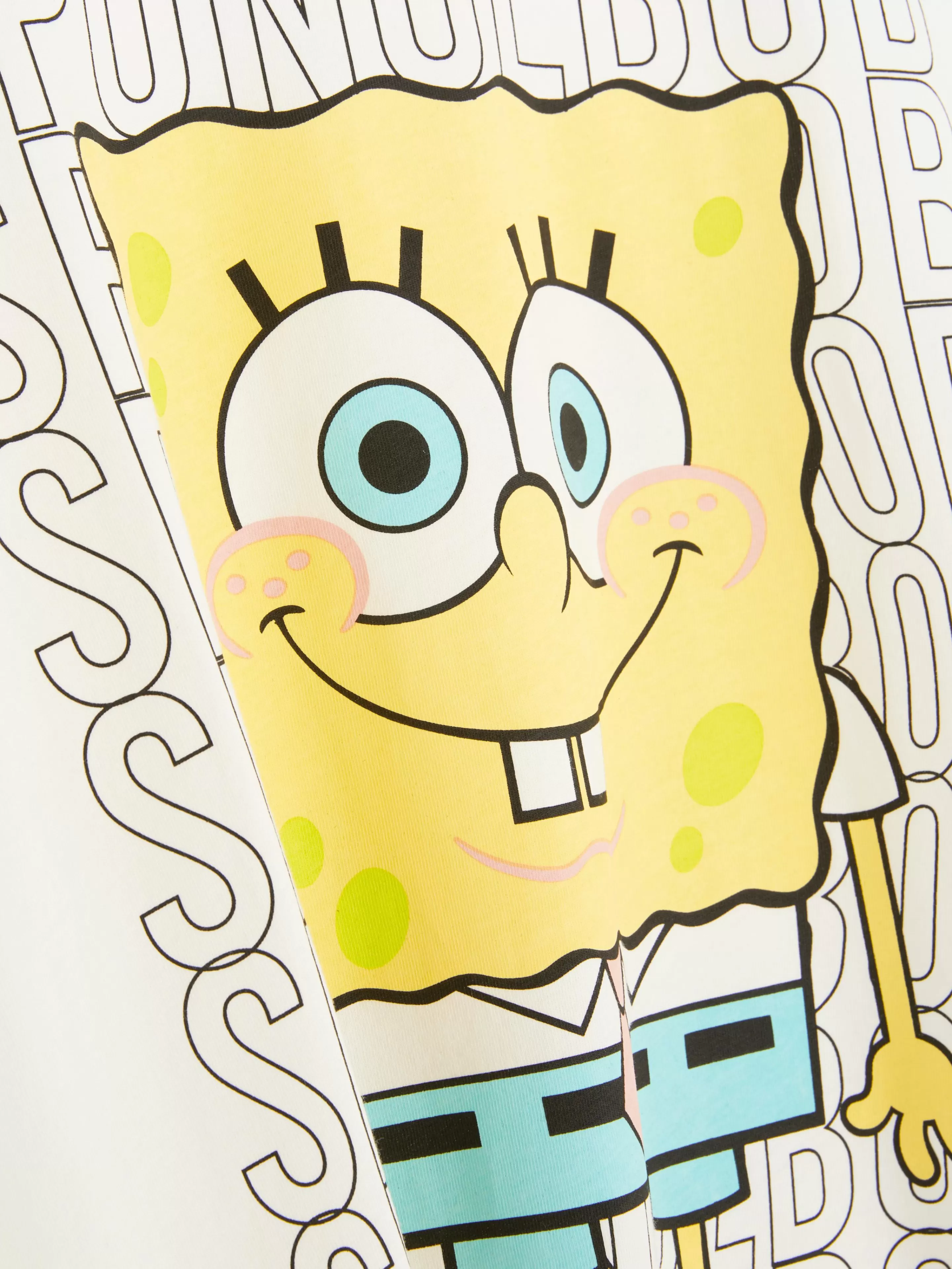 Primark Schlafshirts Und Nachthemden | Nachthemd Mit „SpongeBob“ Grafik Elfenbeinfarben