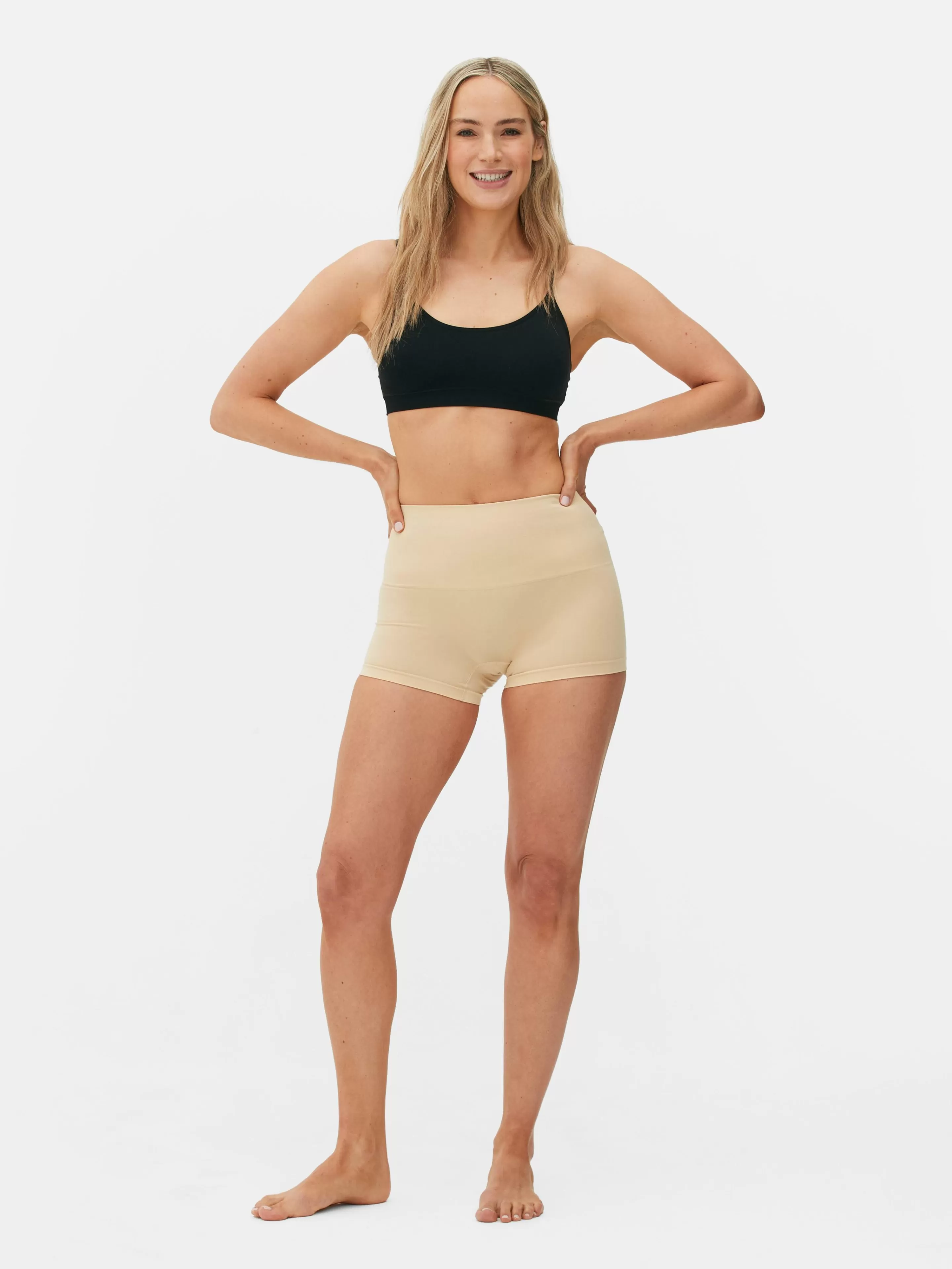 Primark Shapewear | Nahtlose, Figurformende Shorts Taupefarben