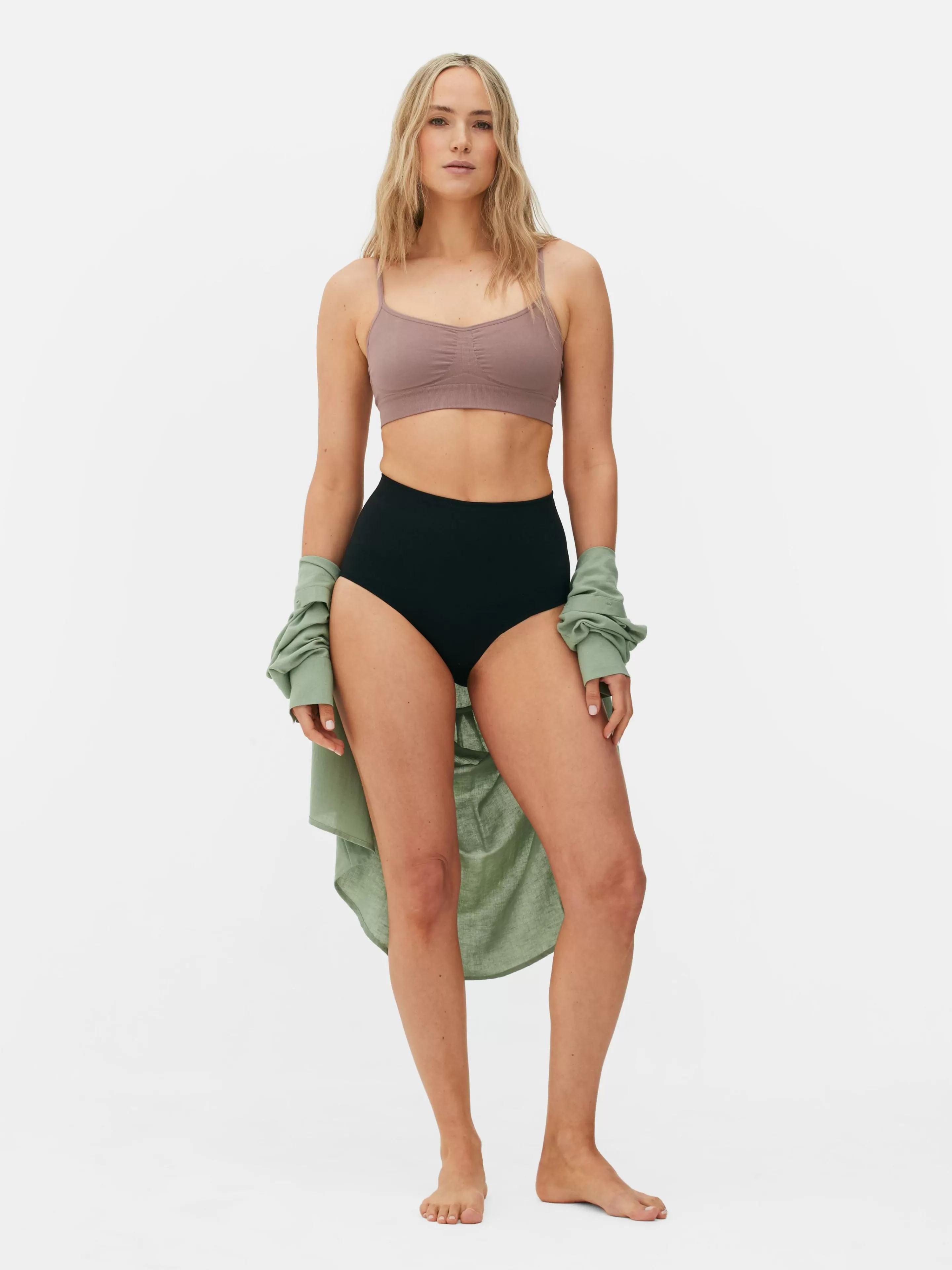 Primark Shapewear | Nahtlose, Figurformende Slips Mit Hohem Bund Schwarz