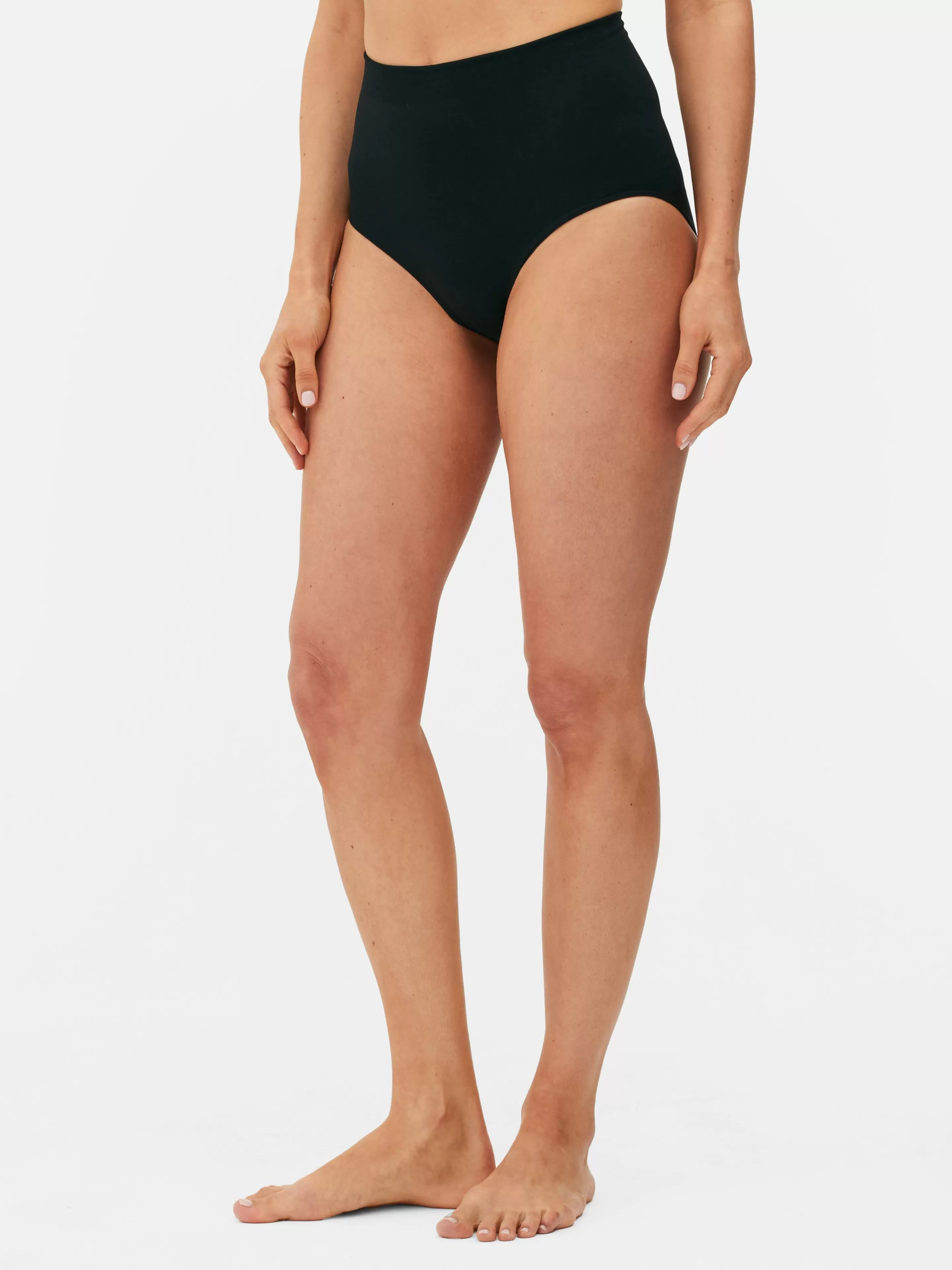 Primark Shapewear | Nahtlose, Figurformende Slips Mit Hohem Bund Schwarz