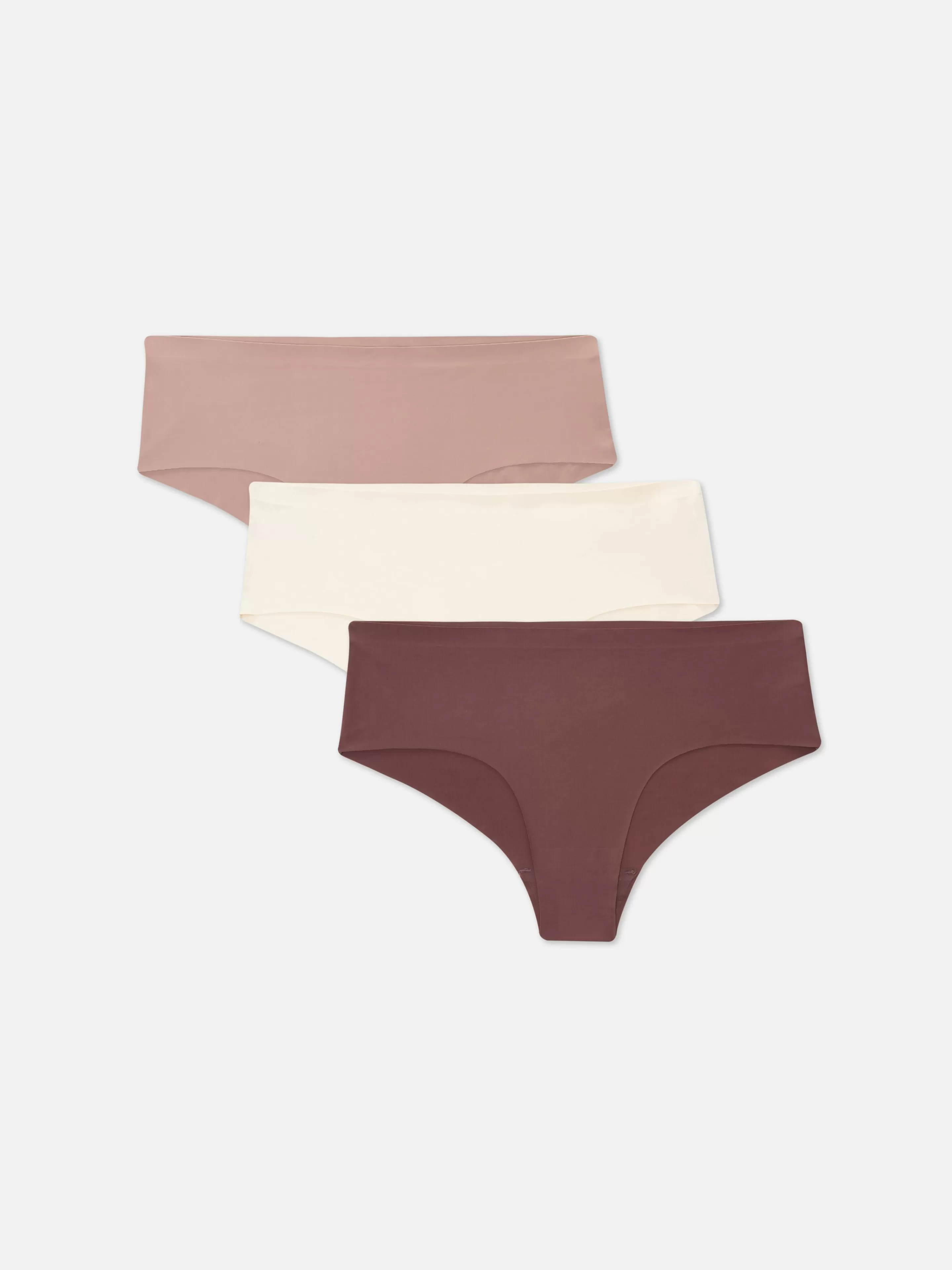 Primark Slips | Nahtlose Hipster-Slips, 3er-Pack Naturfarben