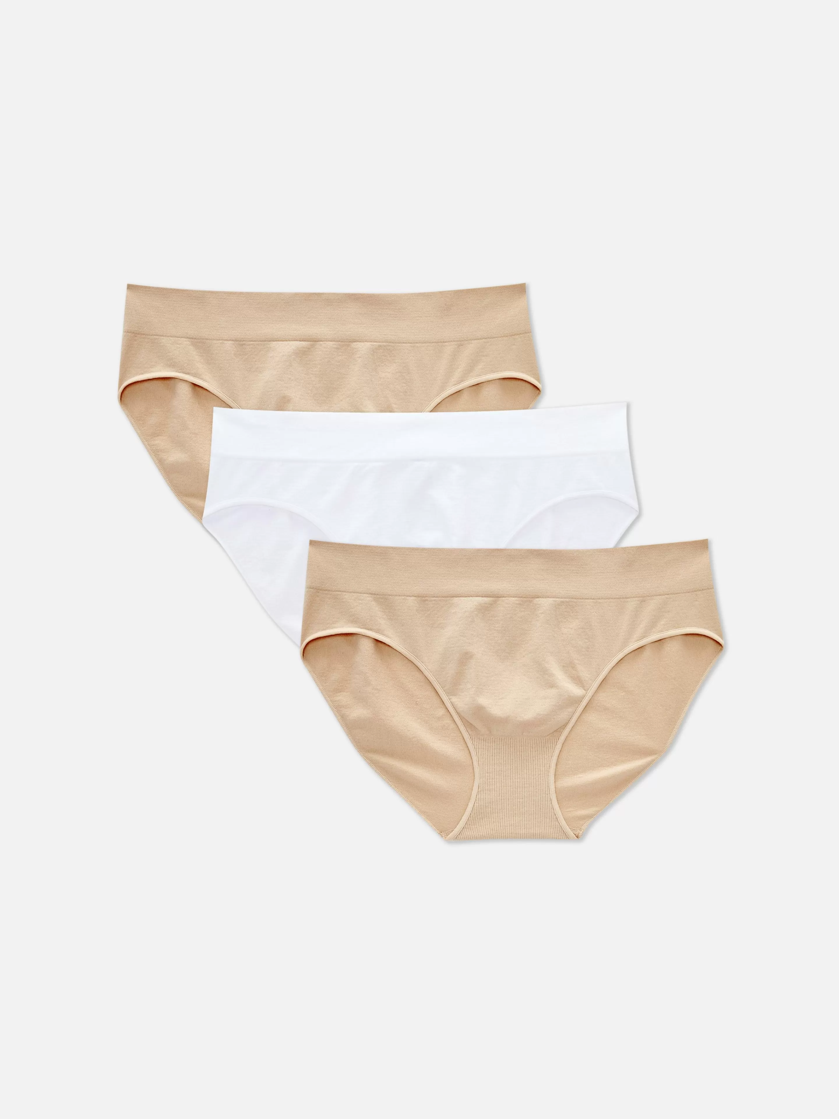 Primark Slips | Nahtlose Minislips, 3er-Pack Taupefarben