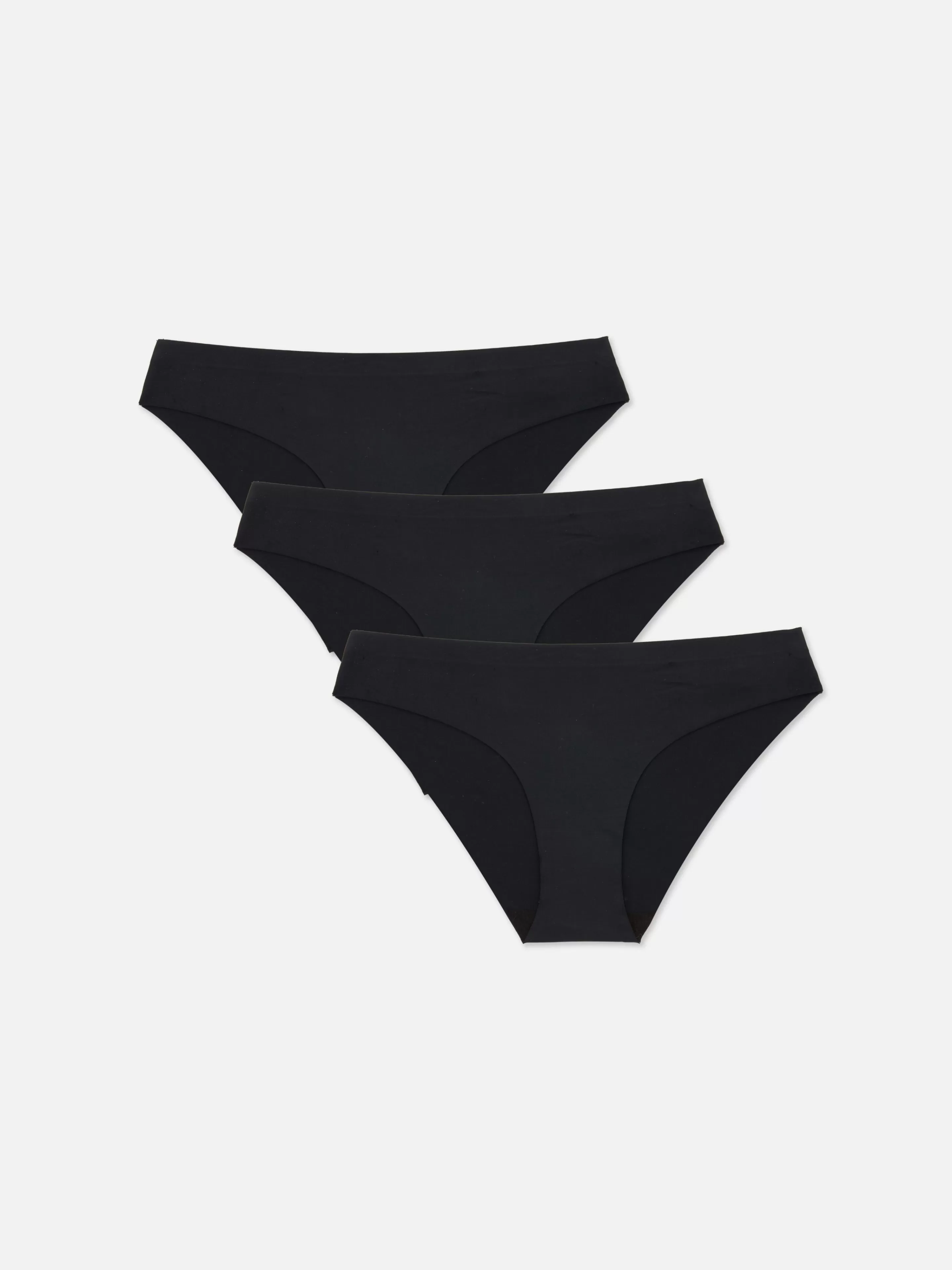 Primark Slips | Nahtlose Mini-Slips, 3er-Pack Schwarz