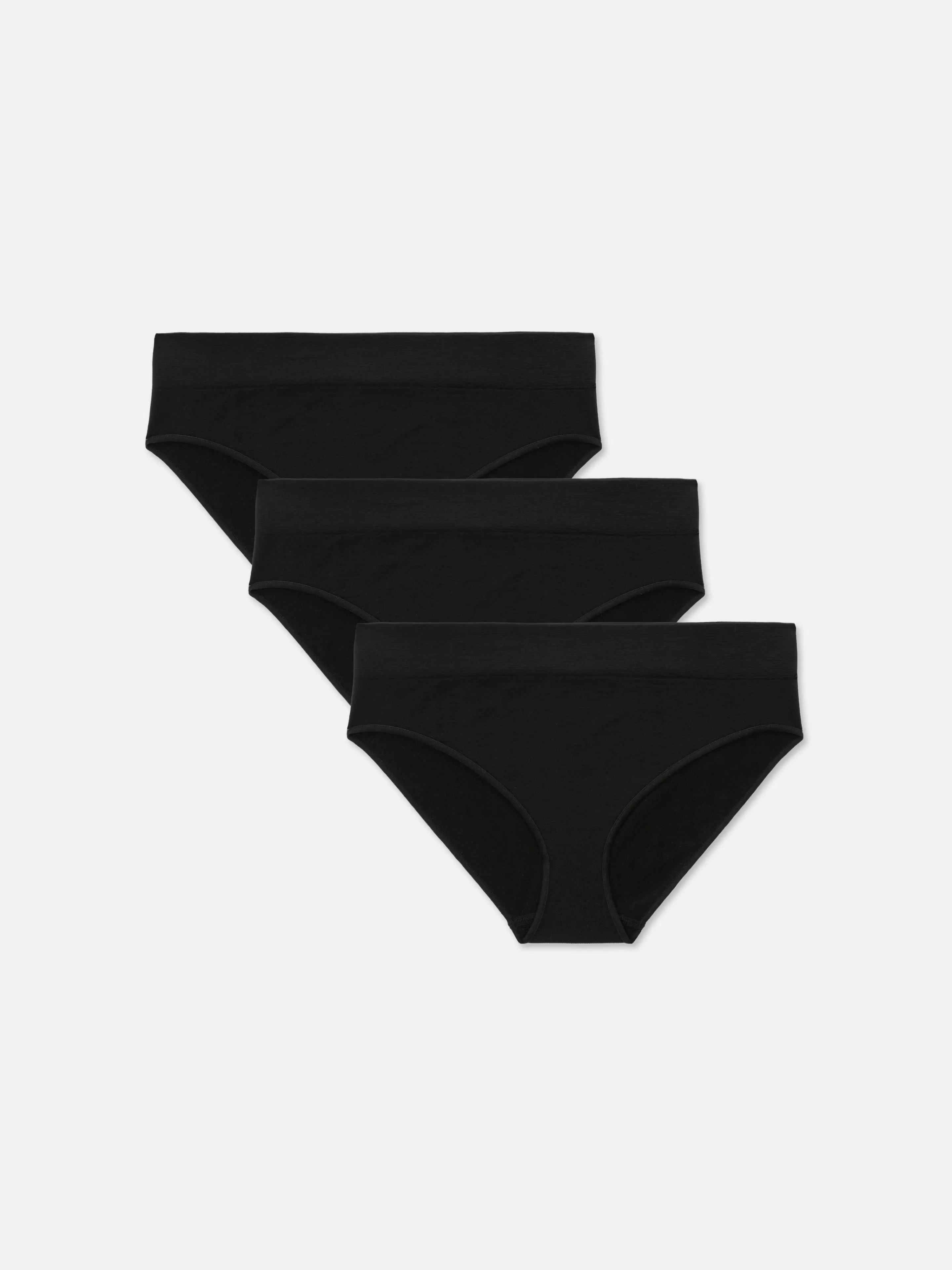 Primark Slips | Nahtlose Minislips, 3er-Pack Schwarz